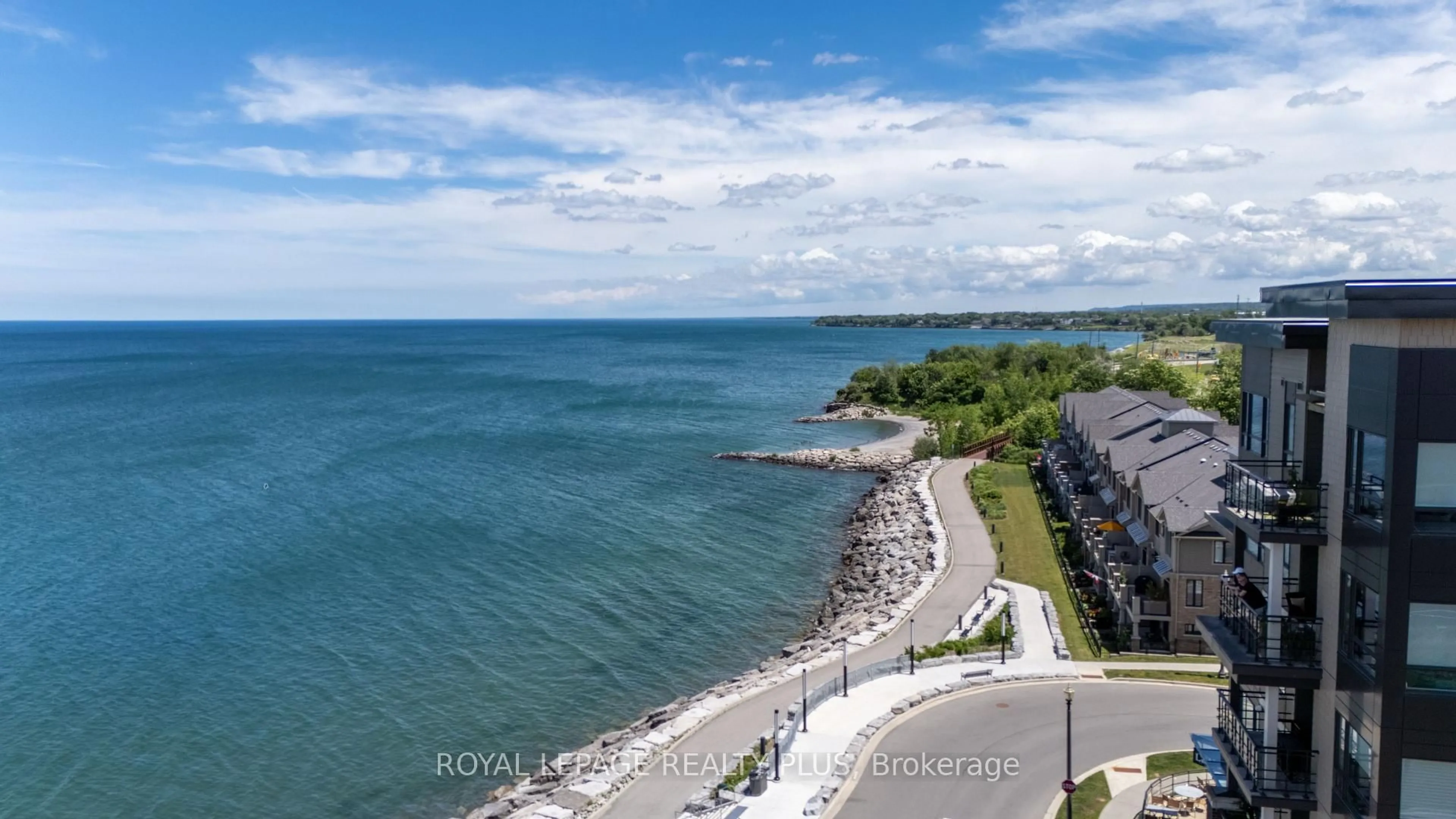 A pic from outside/outdoor area/front of a property/back of a property/a pic from drone, water/lake/river/ocean view for 10 Esplanade Lane #207, Grimsby Ontario L3M 0H1