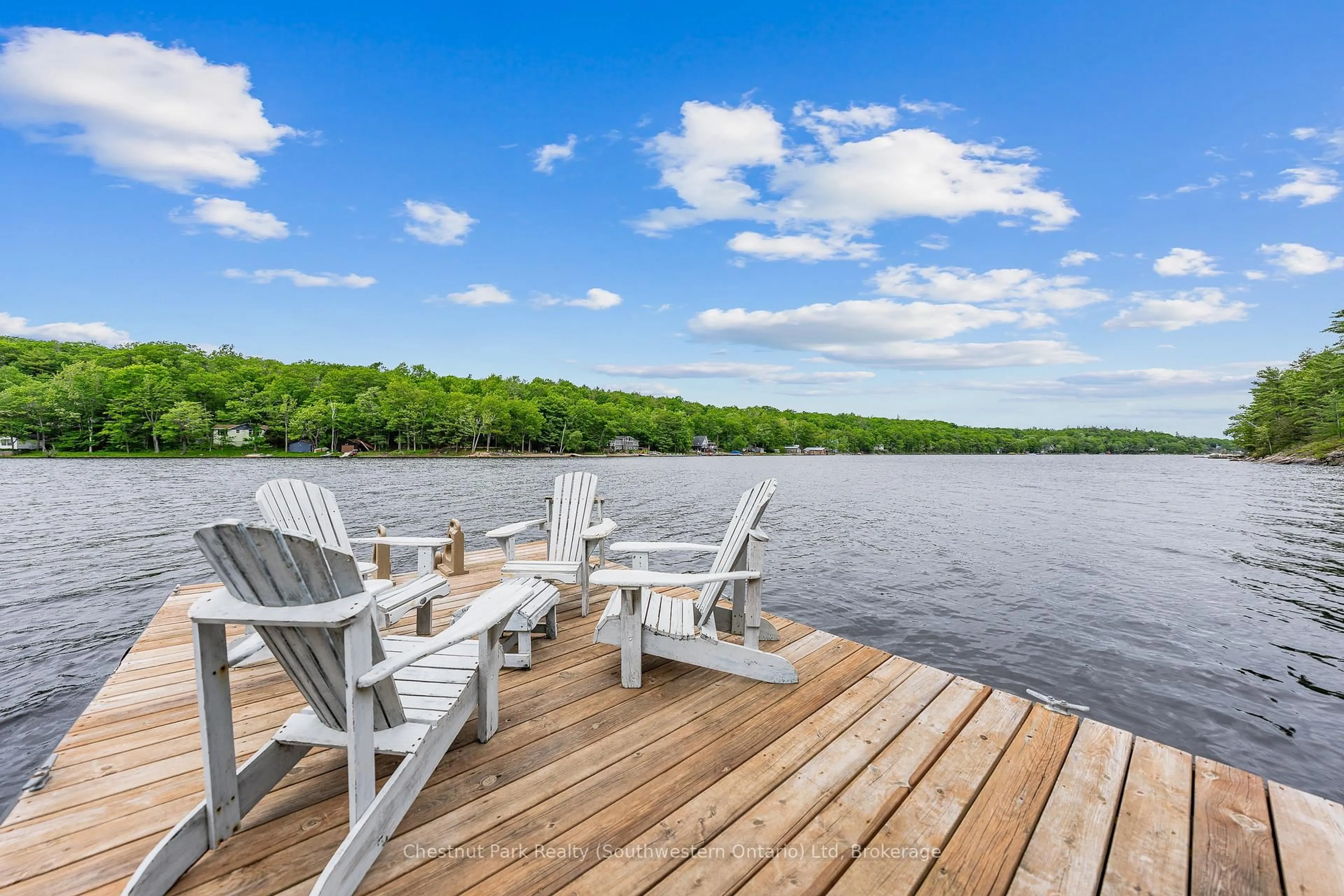 Patio, water/lake/river/ocean view for 3228 Twelve Mile Bay Rd, Georgian Bay Ontario P0C 1H0