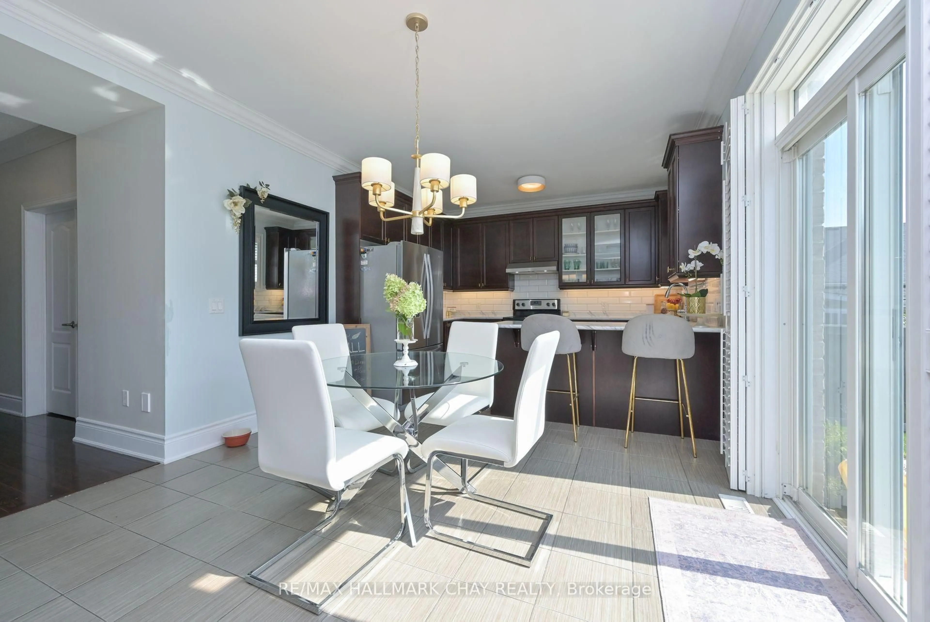 Contemporary kitchen, ceramic/tile floor for 337 Col. Phillips Dr, Shelburne Ontario L9V 3W1