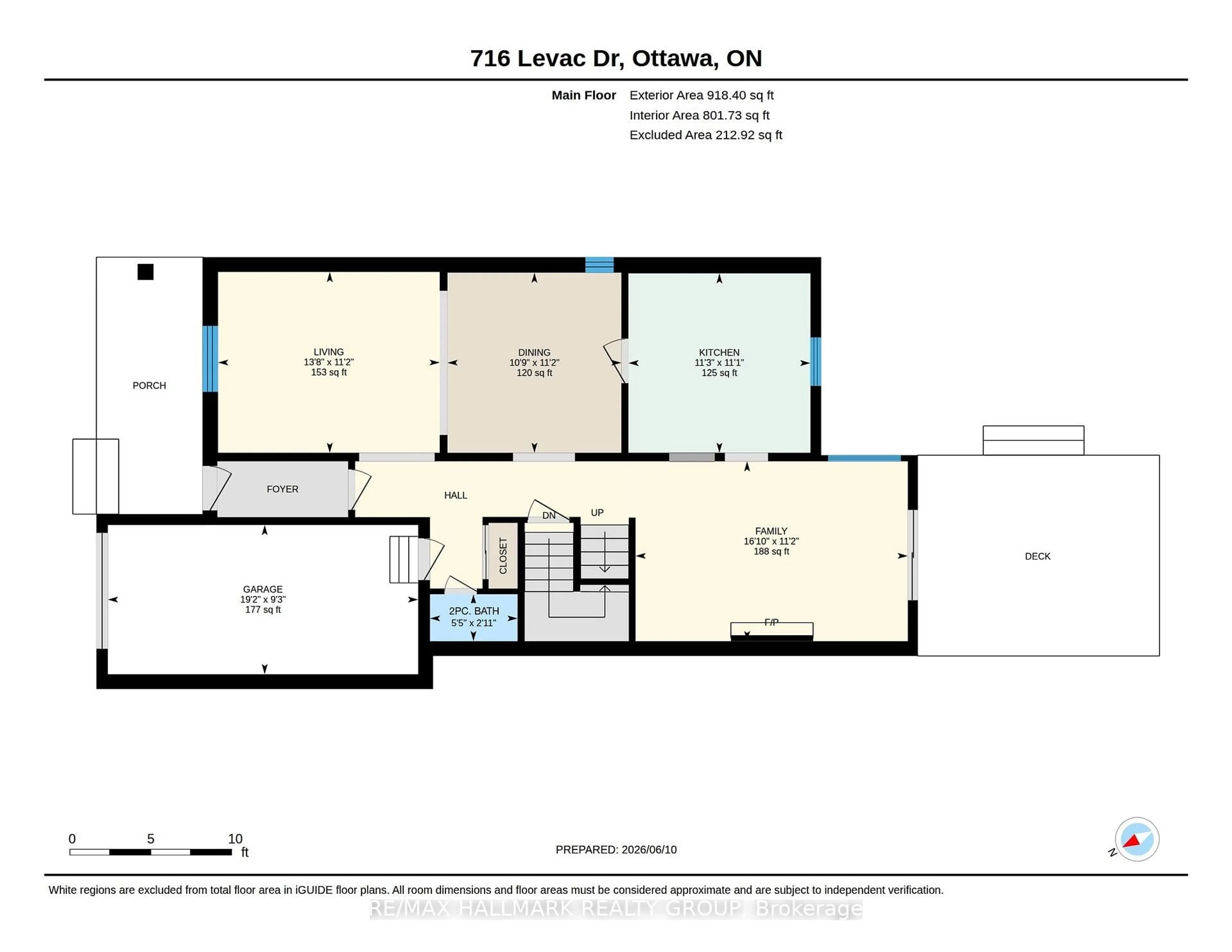 Floor plan for 716 Levac Dr, Orleans Ontario K4A 2R2
