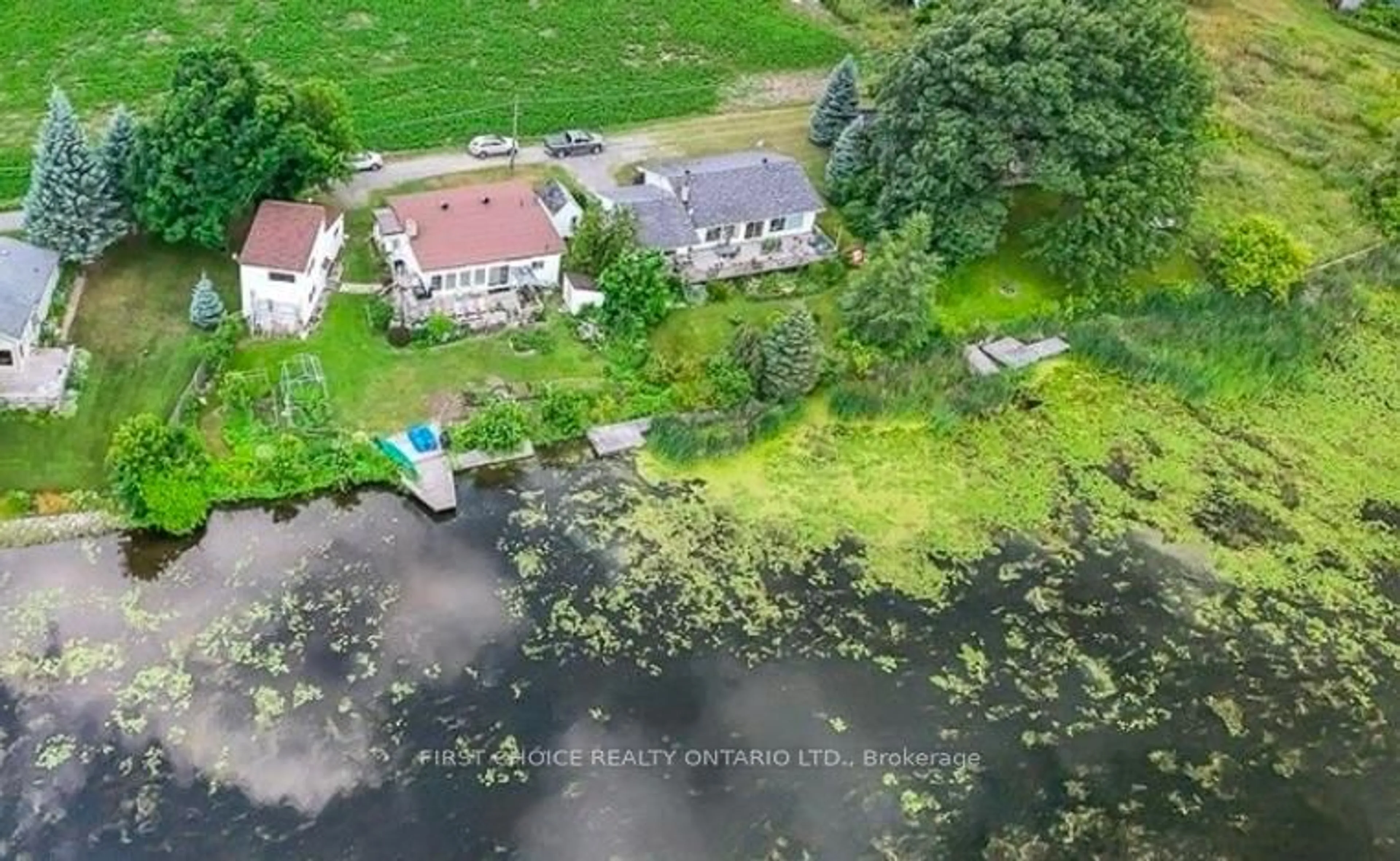 A pic from outside/outdoor area/front of a property/back of a property/a pic from drone, water/lake/river/ocean view for 2986 Beaman Lane, Kemptville Ontario K0G 1J0