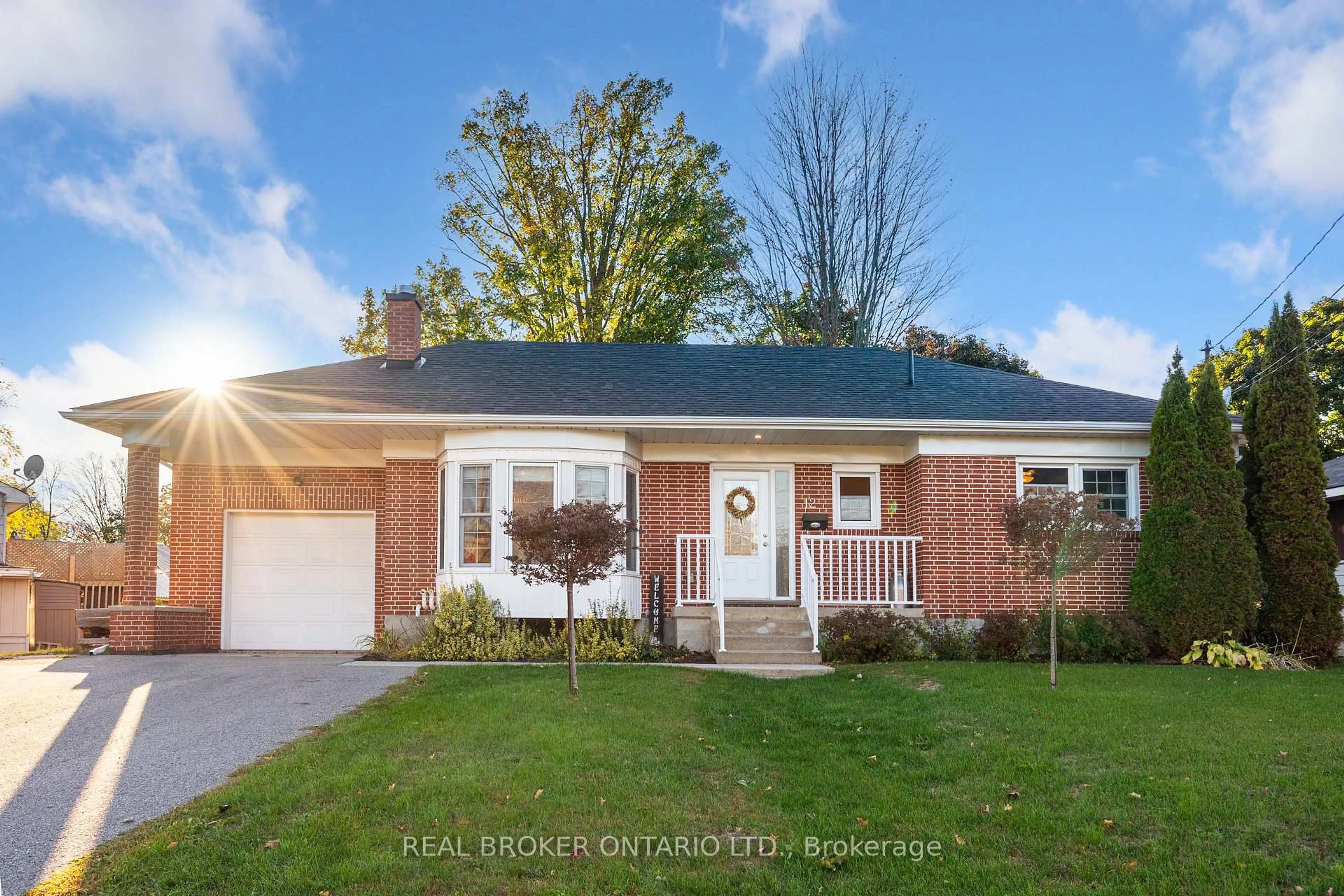 Home with brick exterior material, street for 12 Florence St, Smiths Falls Ontario K7A 4A3