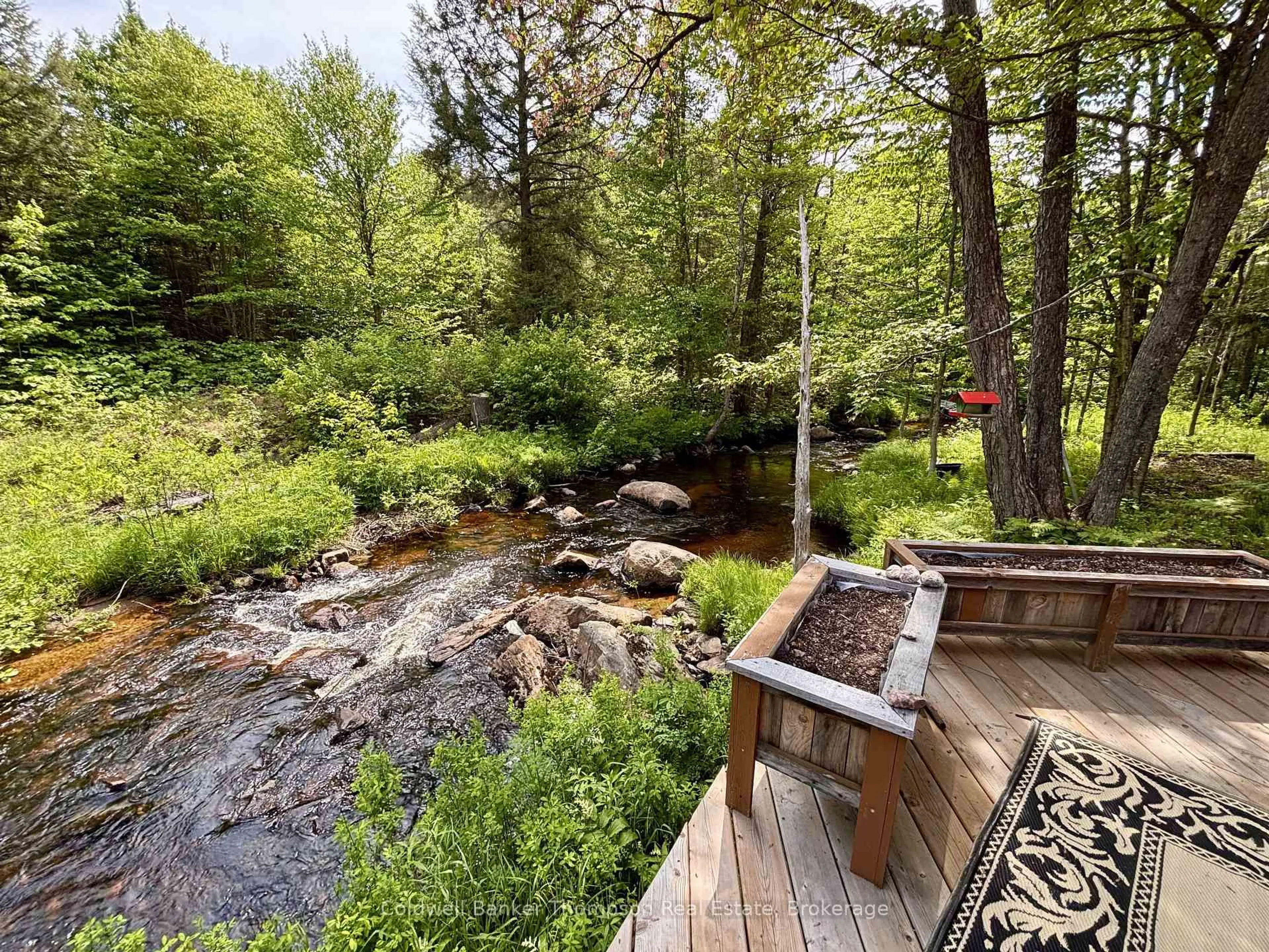 Patio, water/lake/river/ocean view for 63 Forestry Rd, Powassan Ontario P0H 2L0