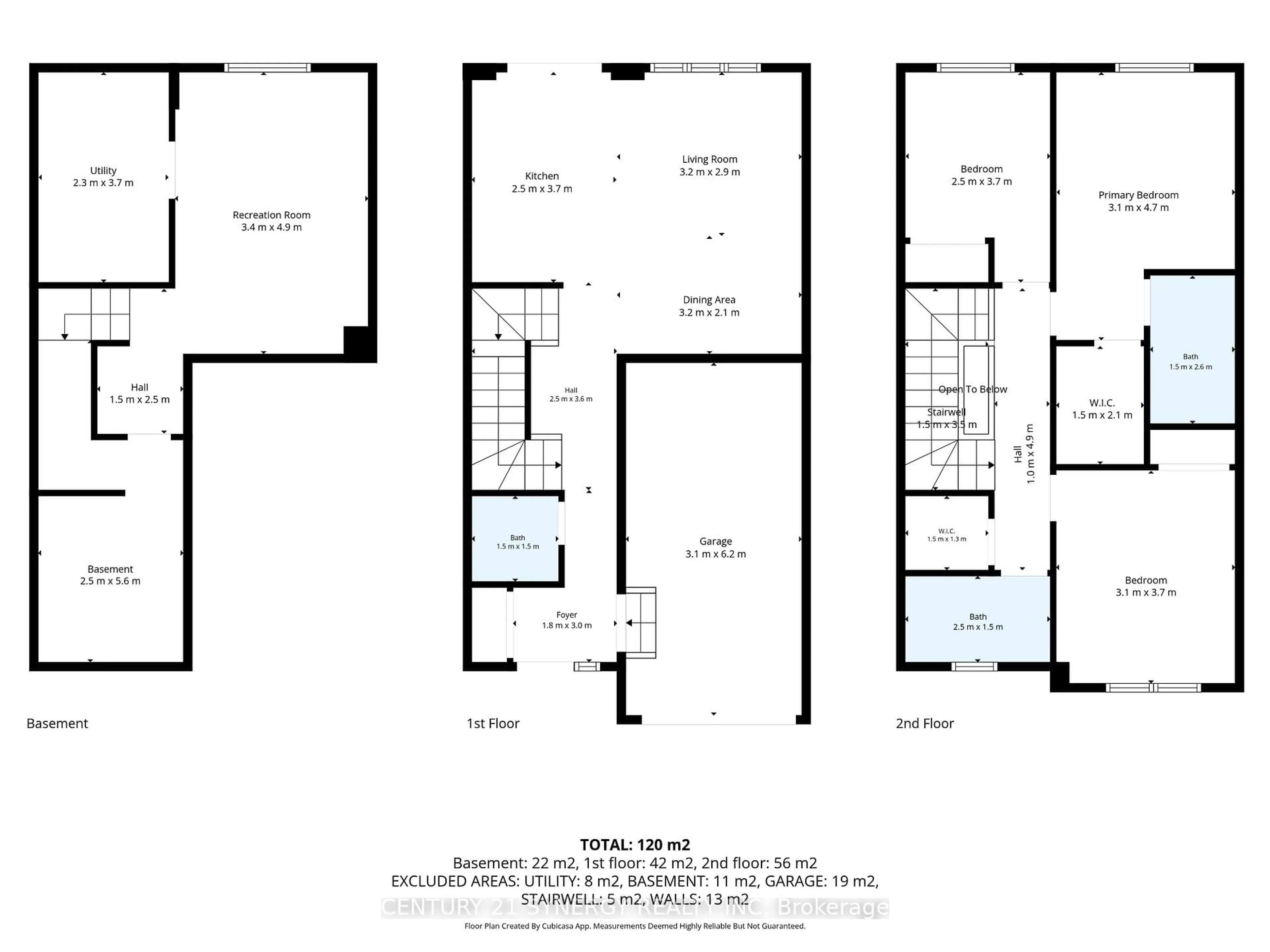 Floor plan for 112 Attwell Private, Ottawa Ontario K2K 0P6