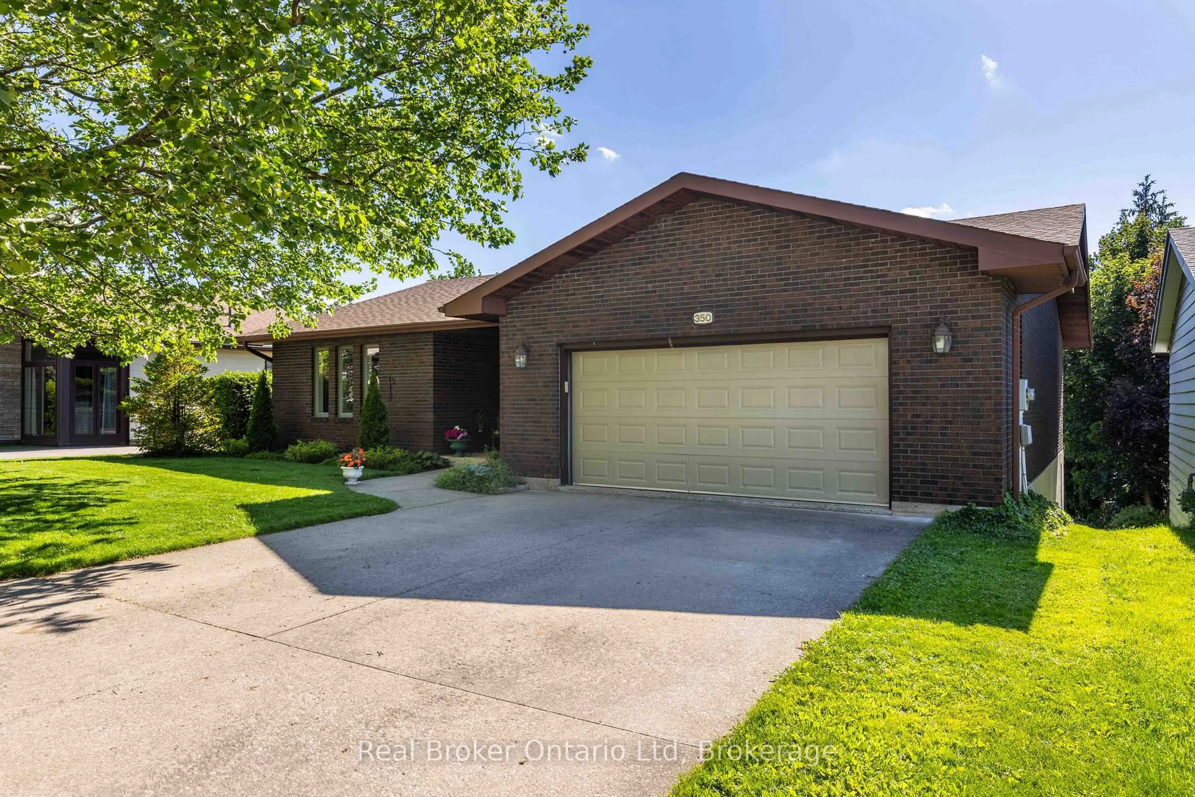 Home with brick exterior material, street for 350 8th A Ave, Owen Sound Ontario N4K 3A2