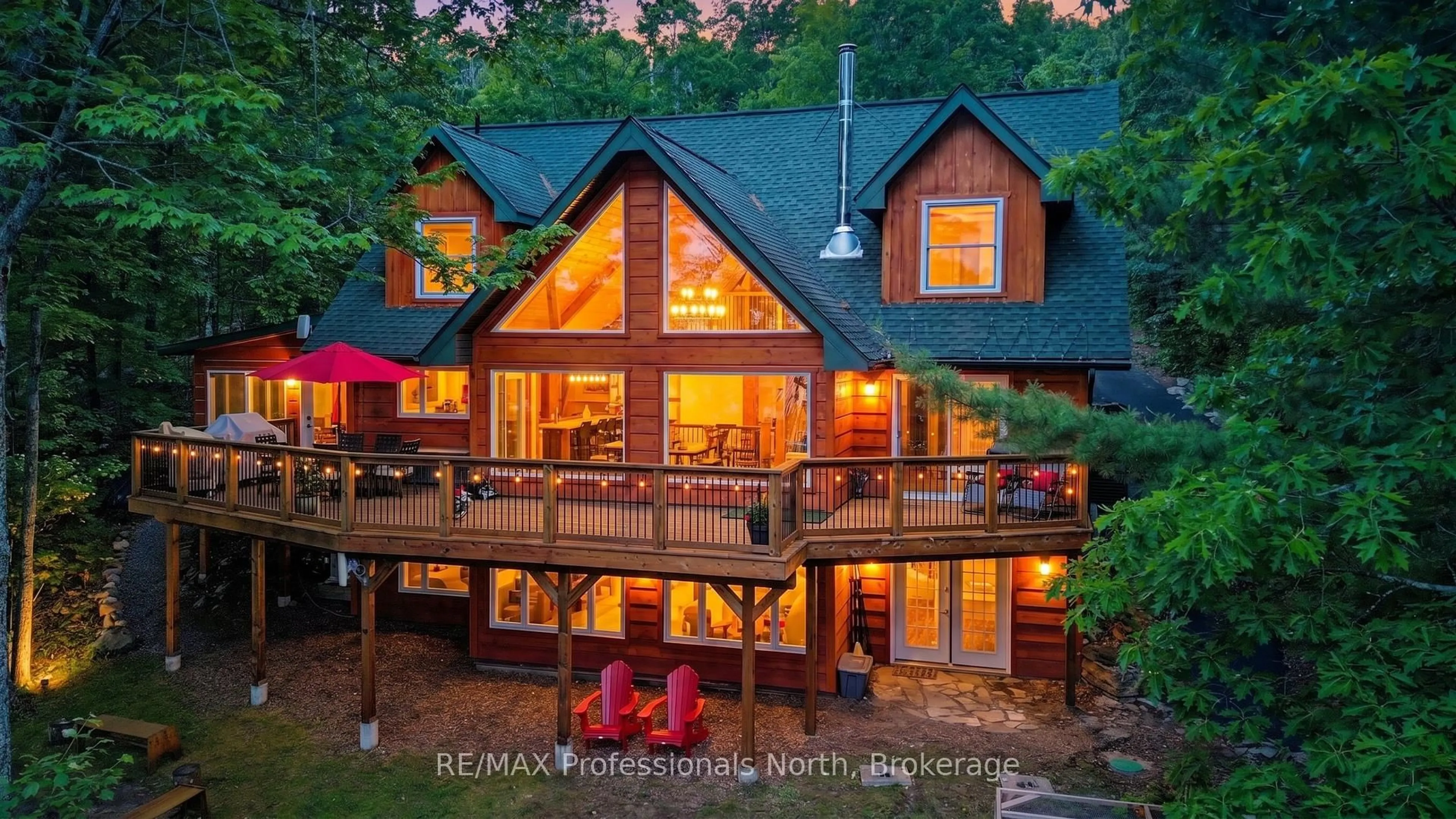 A pic from outside/outdoor area/front of a property/back of a property/a pic from drone, unknown for 1015 Bluestone Lane, Minden Hills Ontario K0M 2K0