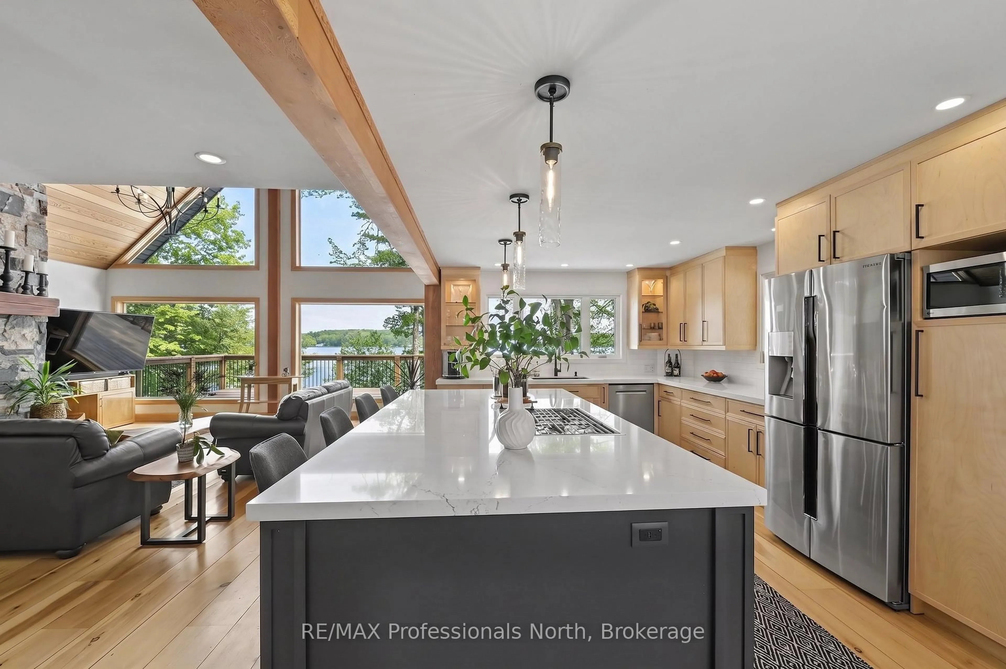 Open concept kitchen, ceramic/tile floor for 1015 Bluestone Lane, Minden Hills Ontario K0M 2K0