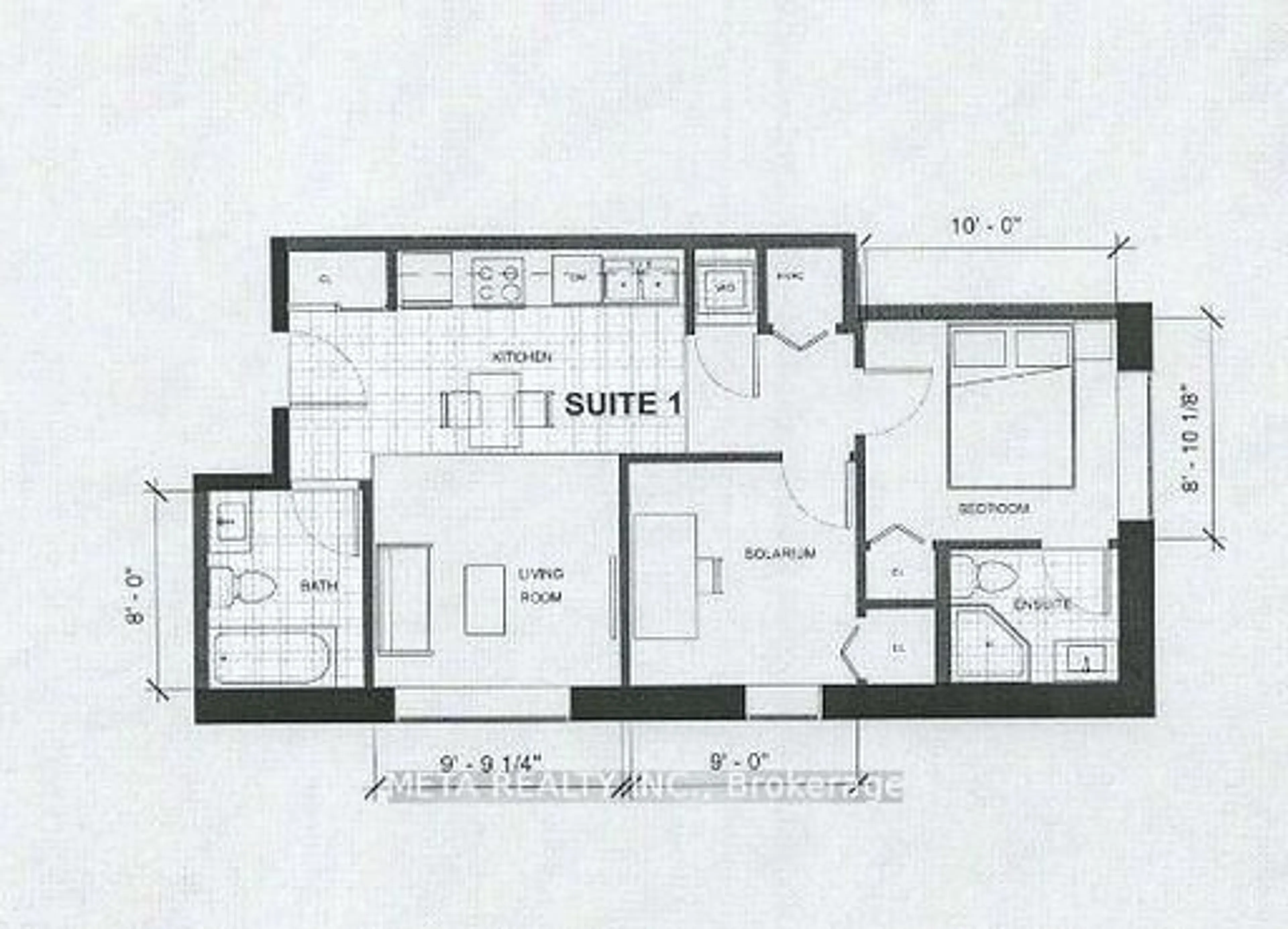 Floor plan for 160 King St #9, Waterloo Ontario N2J 0E5