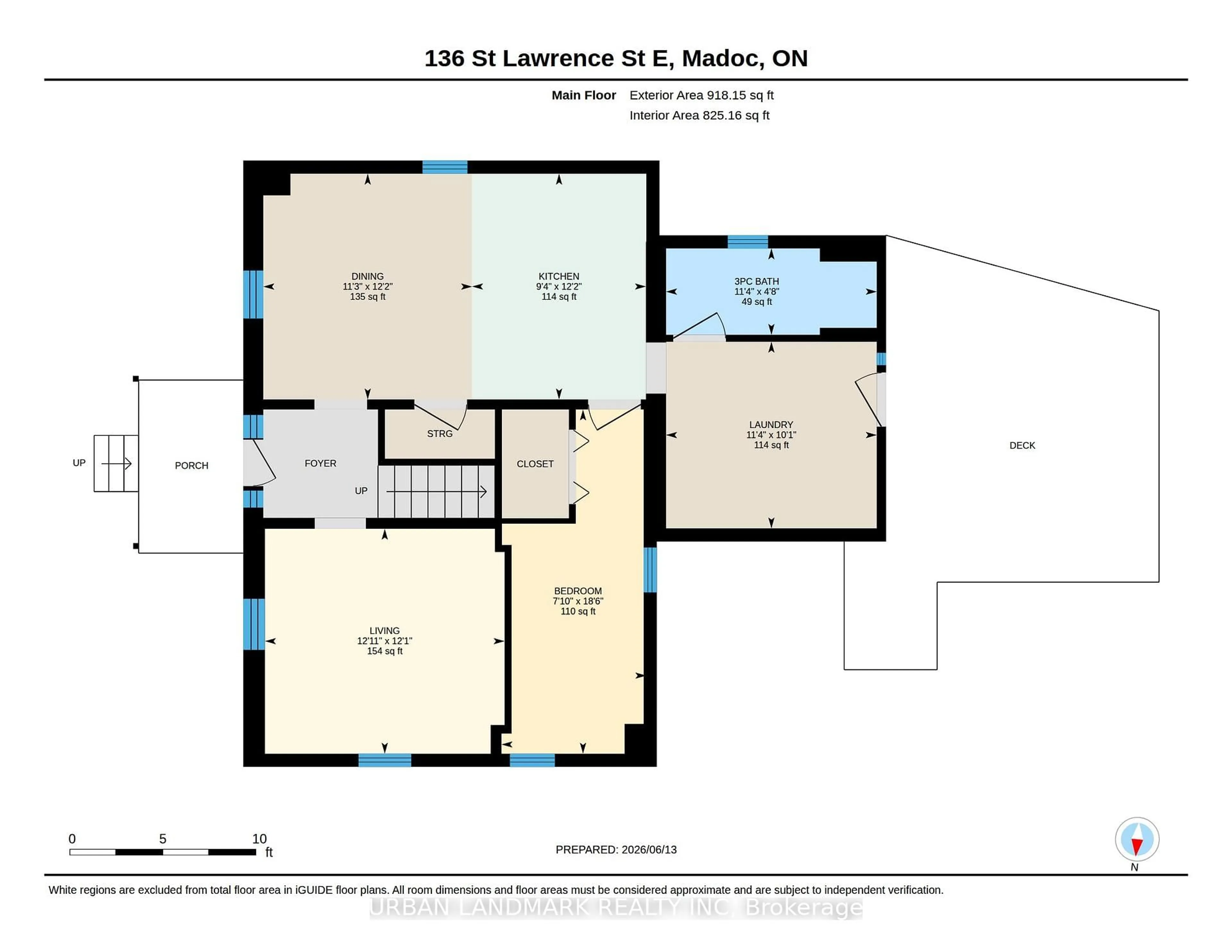 Floor plan for 136 St Lawrence St, Madoc Ontario K0K 2K0