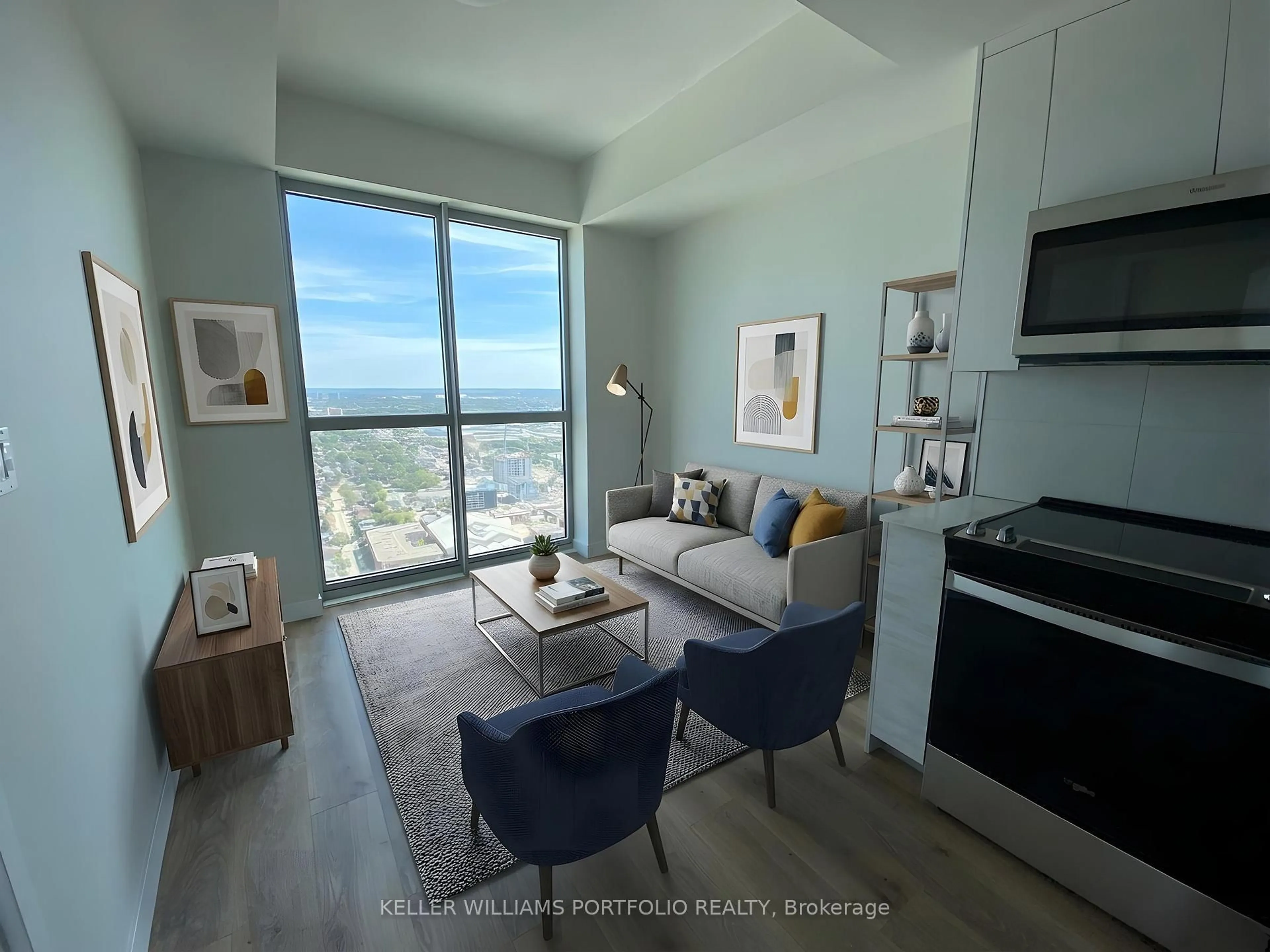 Living room with furniture, unknown for 60 Frederick St #3701, Kitchener Ontario N2H 0C7