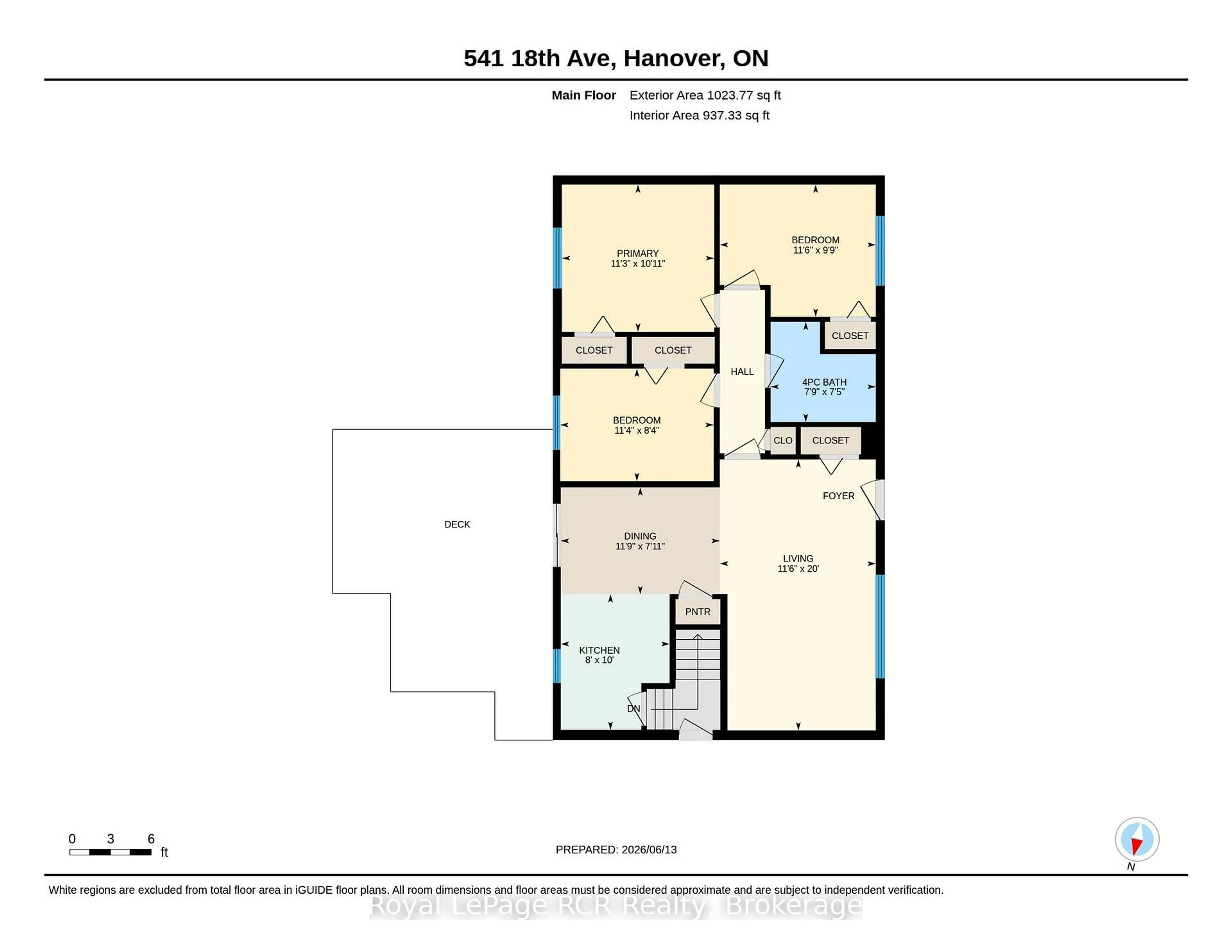 Floor plan for 541 18th Ave, Hanover Ontario N4N 3B2
