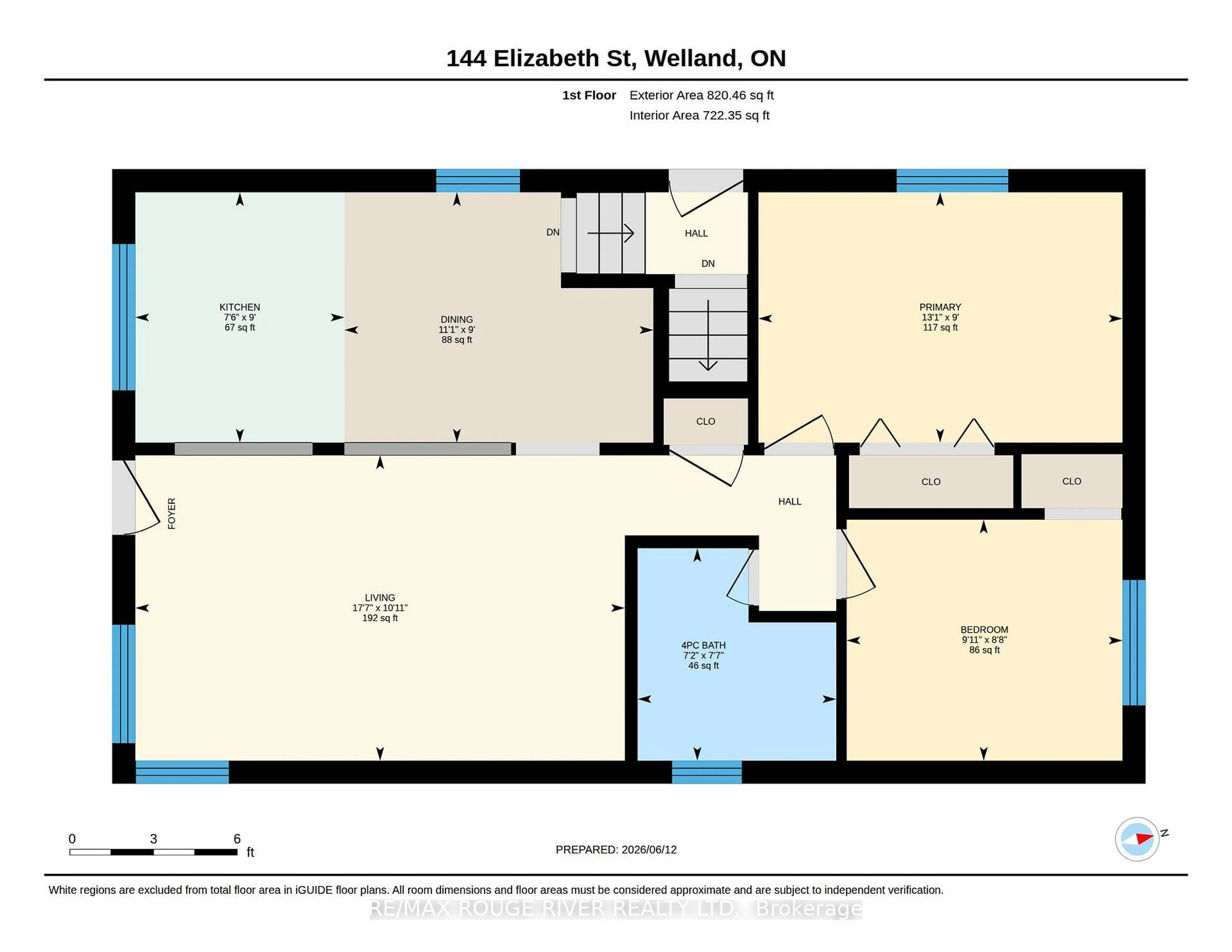 Floor plan for 144 Elizabeth St, Welland Ontario L3C 4M4