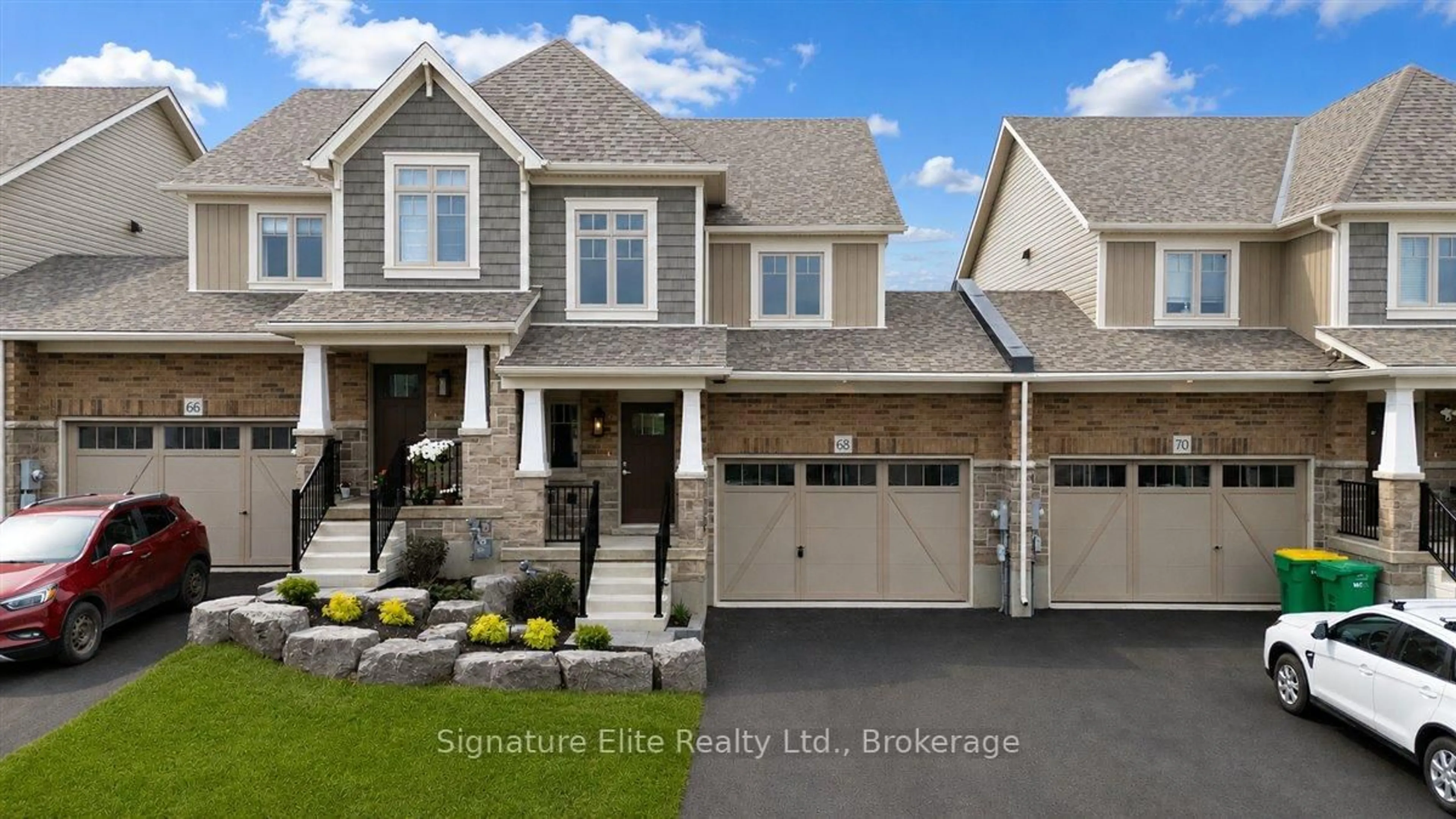 Home with vinyl exterior material, street for 68 Uplands Dr, Grey Highlands Ontario N0C 1H0