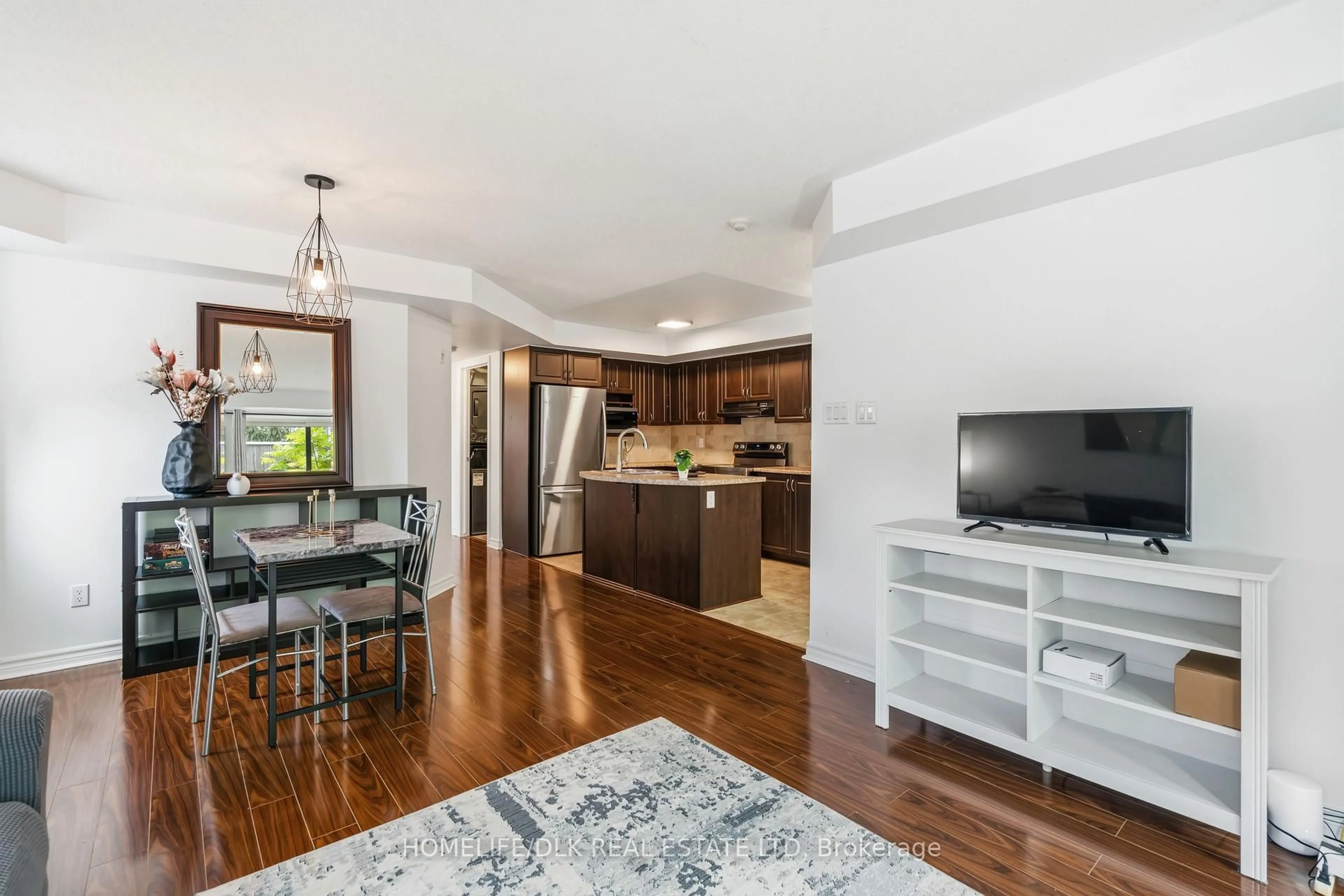 Open concept kitchen, wood/laminate floor for 510 Stonefield Private #2, Ottawa Ontario K2G 4R3