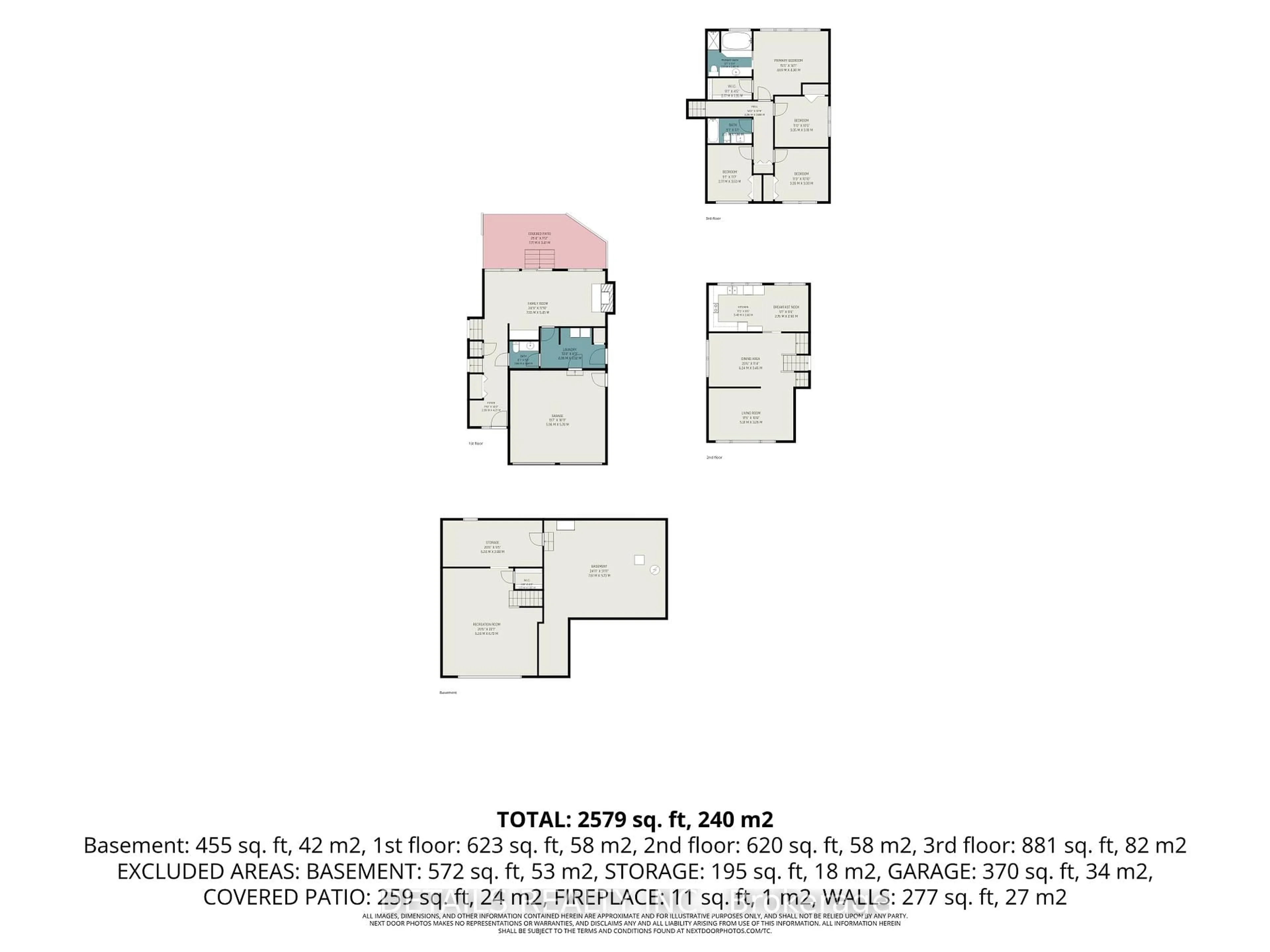 Floor plan for 152 Foxfield Dr, Barrhaven Ontario K2J 2T1