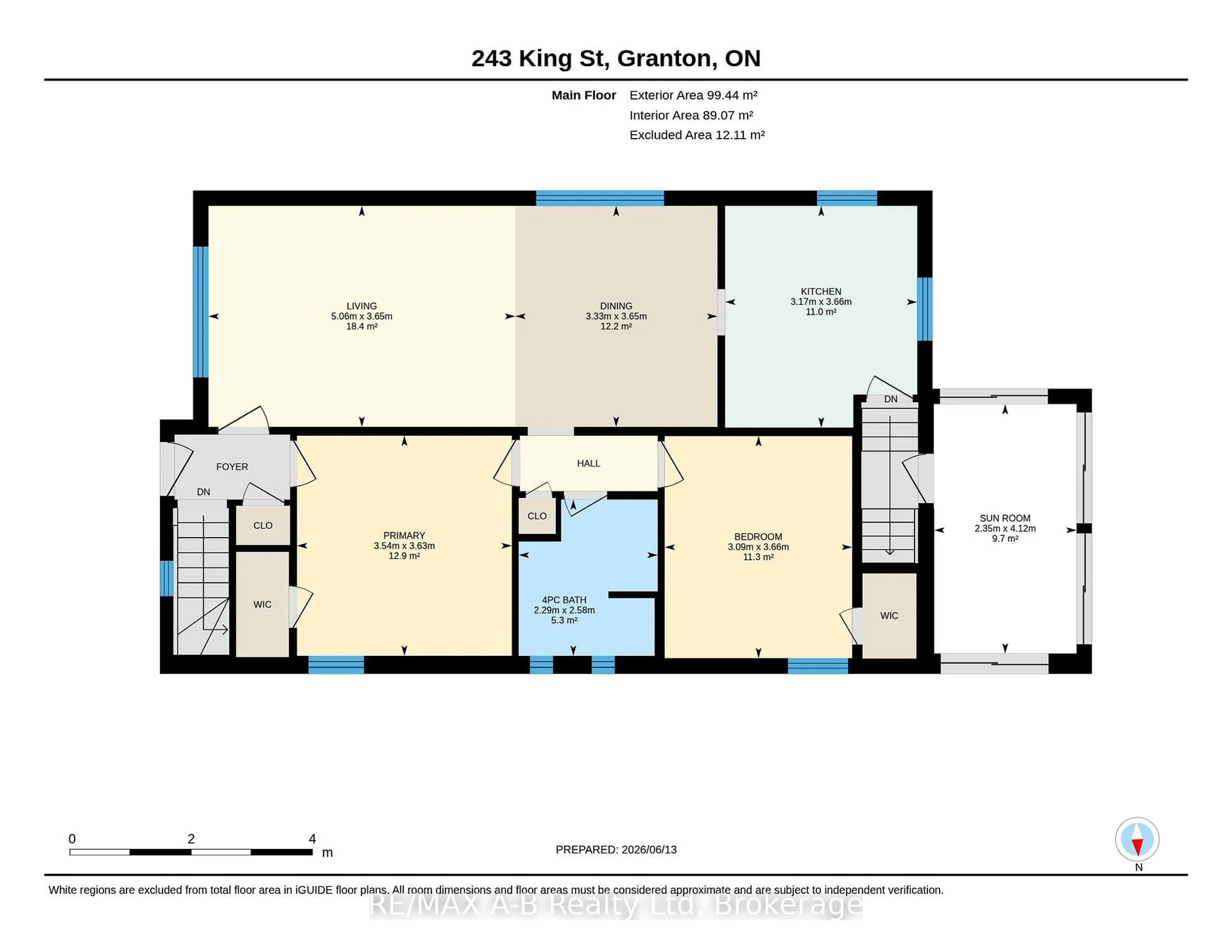 Floor plan for 243 King St, Lucan Biddulph Ontario N0M 1V0