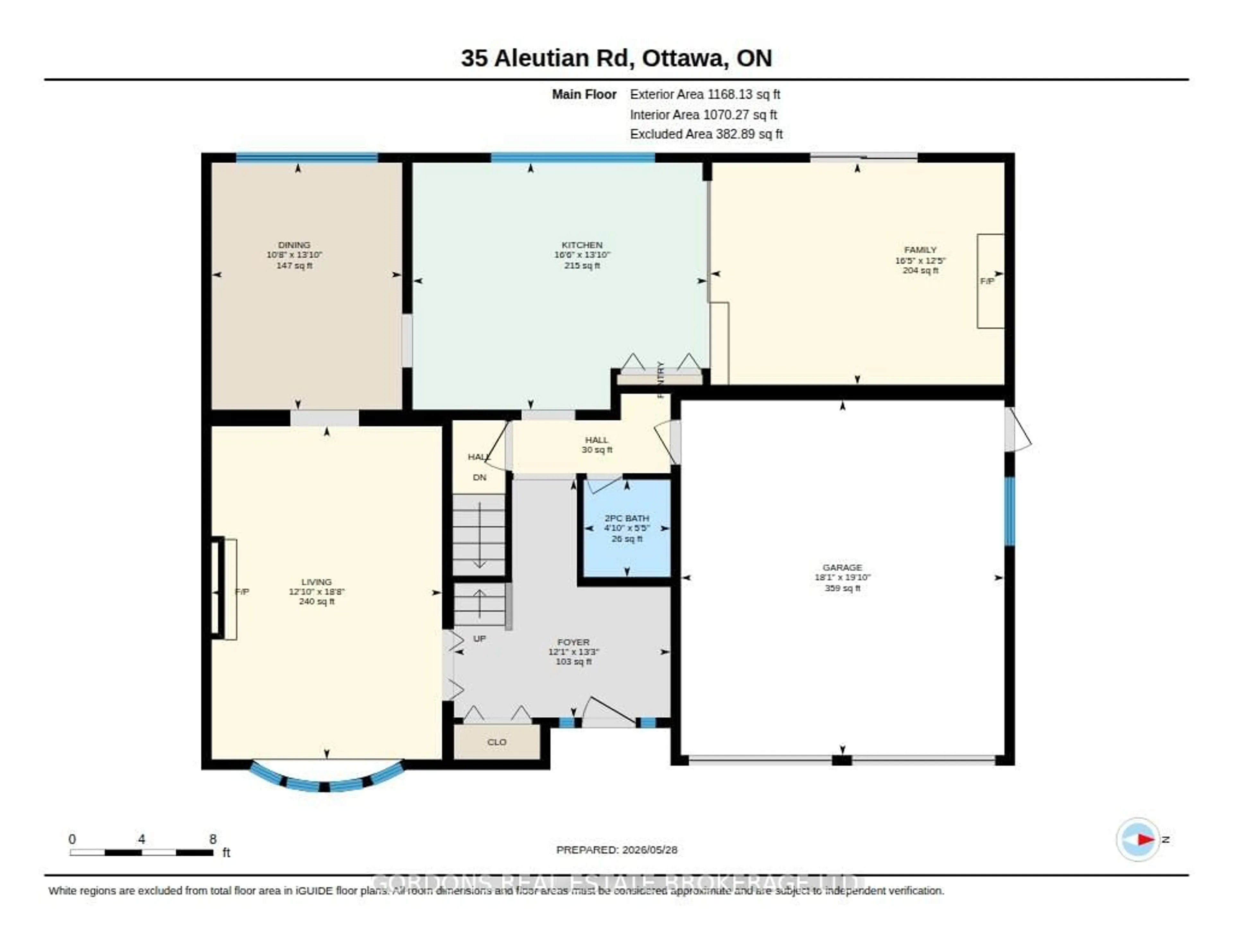 Floor plan for 35 Aleutian Rd, Ottawa Ontario K2H 7C7