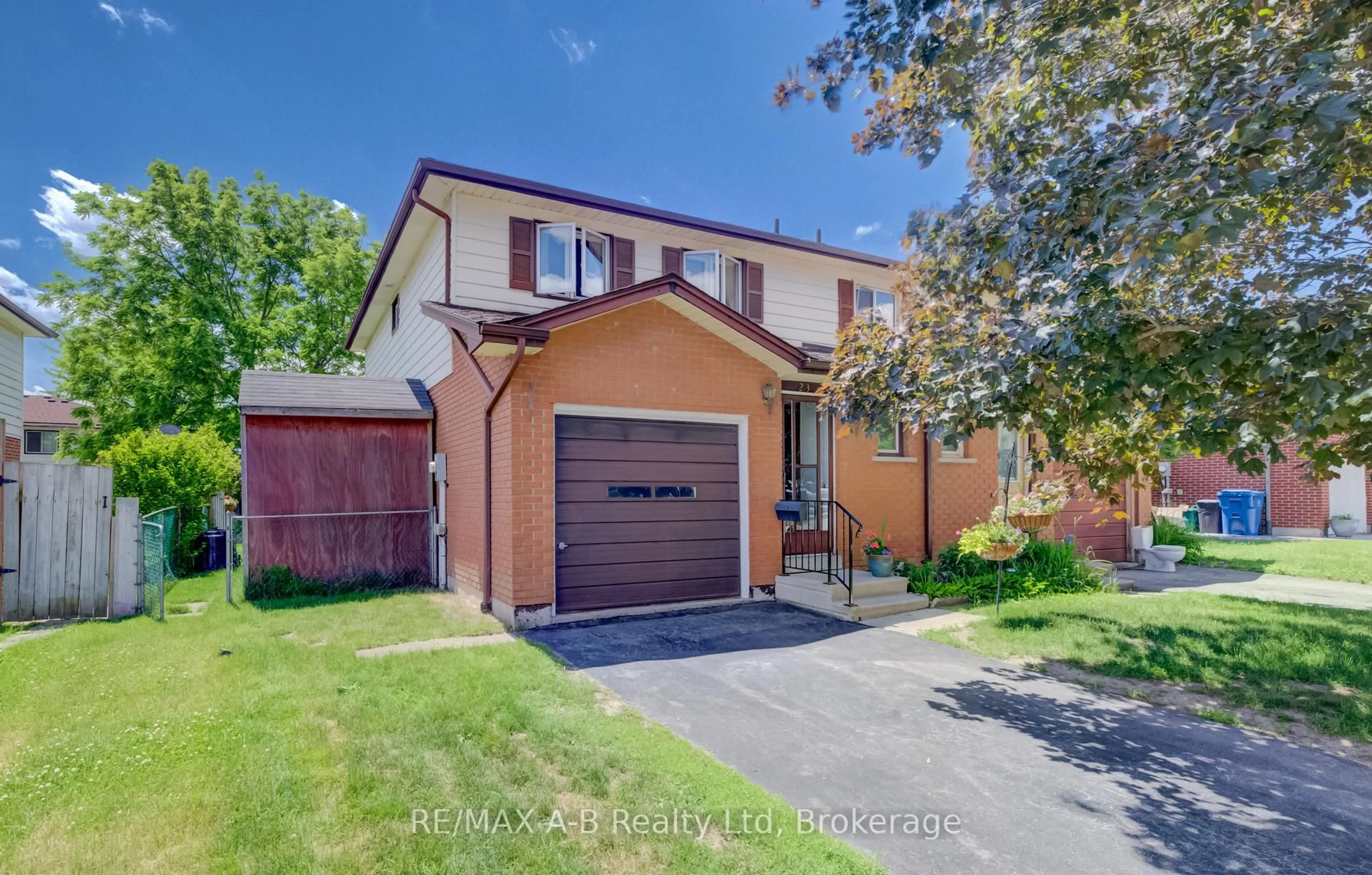 Home with brick exterior material, street for 23 Galt Rd, Stratford Ontario N5A 7J1