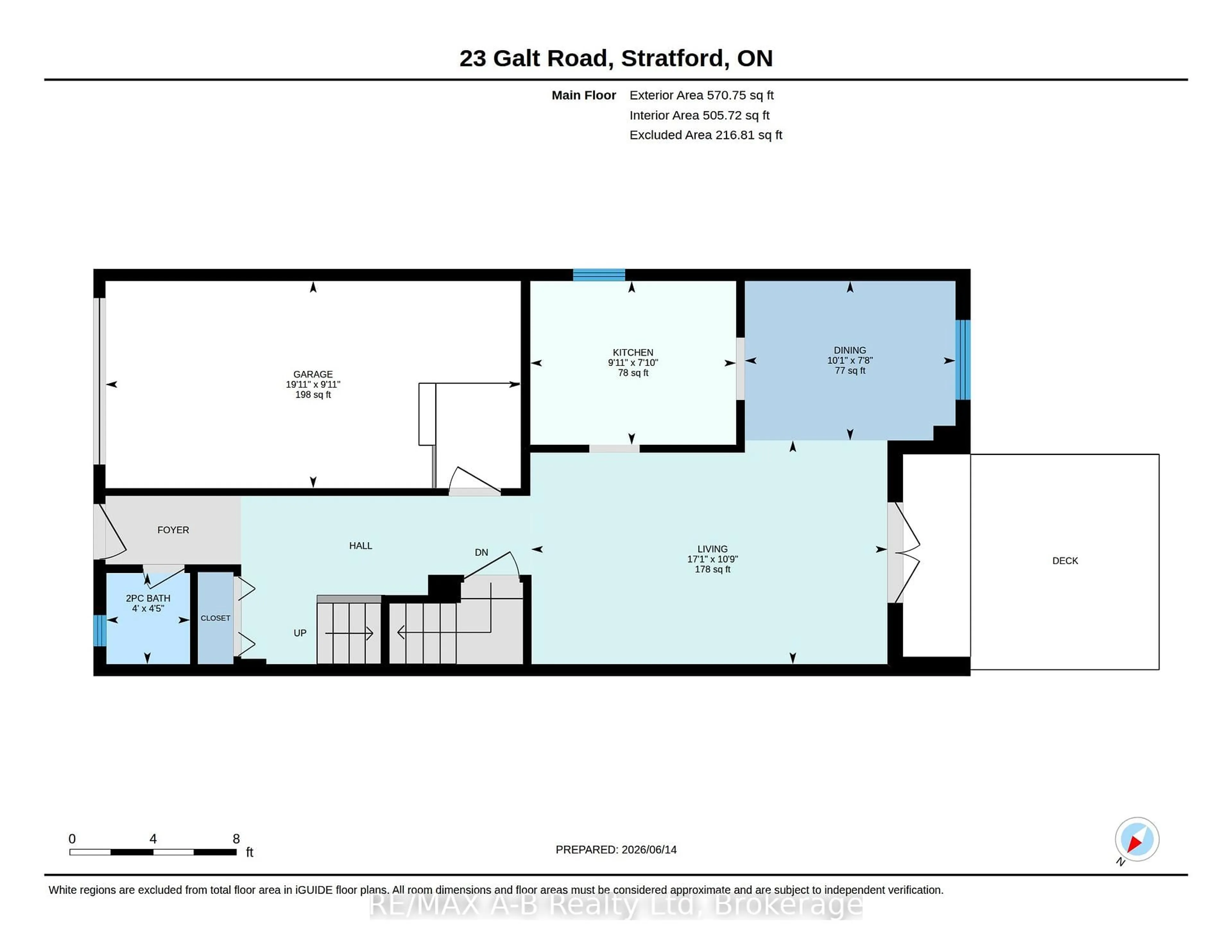 Floor plan for 23 Galt Rd, Stratford Ontario N5A 7J1