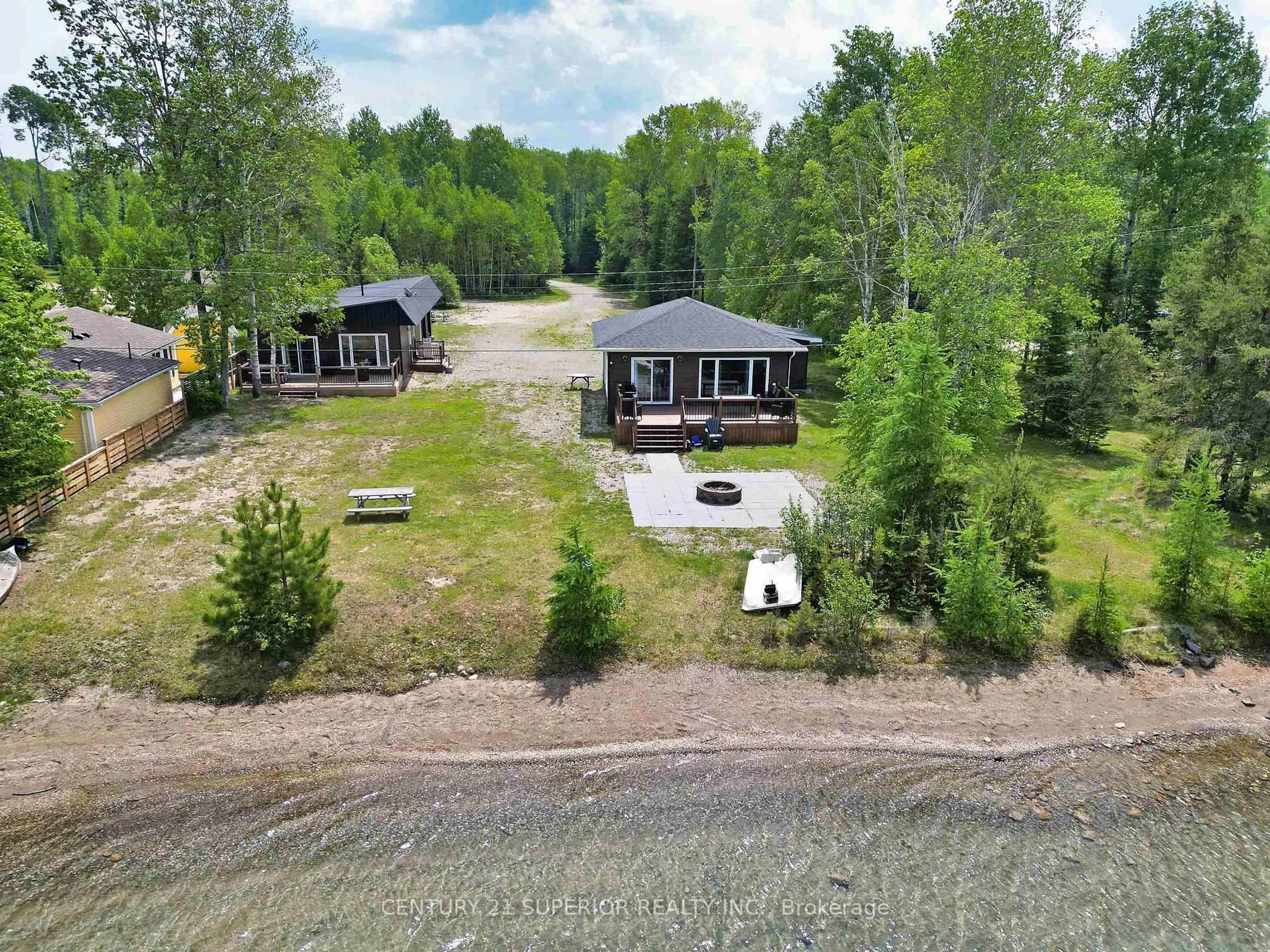 A pic from outside/outdoor area/front of a property/back of a property/a pic from drone, water/lake/river/ocean view for 39 HWY 625, Greenstone Ontario P0T 2A0
