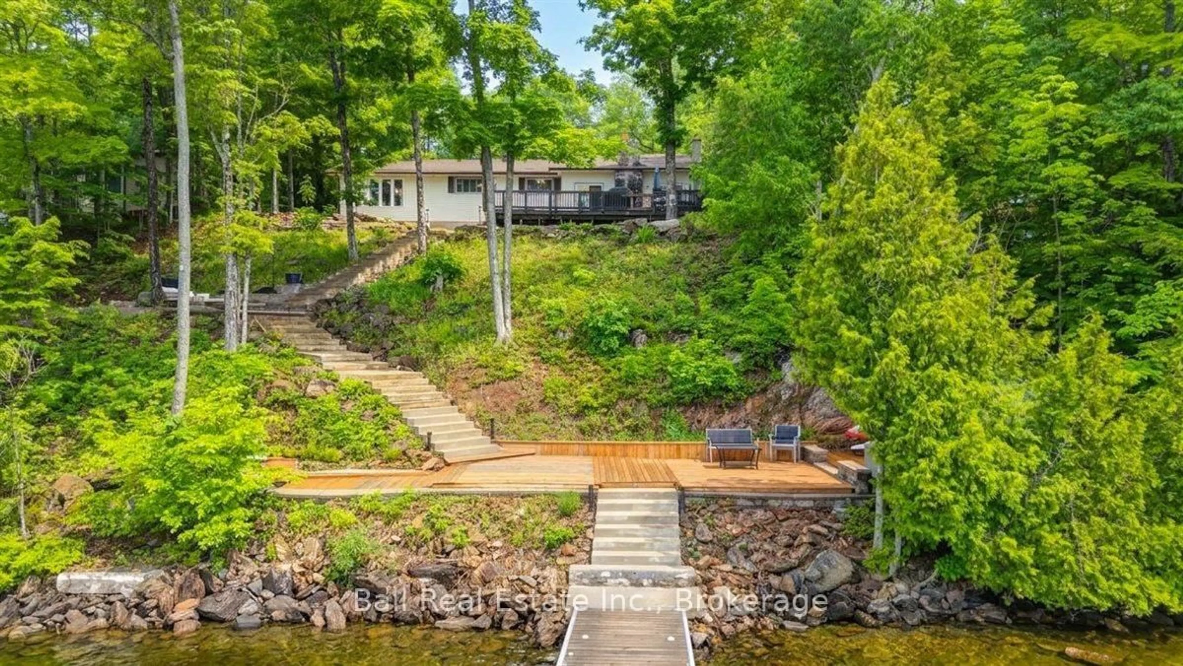 A pic from outside/outdoor area/front of a property/back of a property/a pic from drone, water/lake/river/ocean view for 611 Skene Rd, Hastings Ontario K0L 1W0