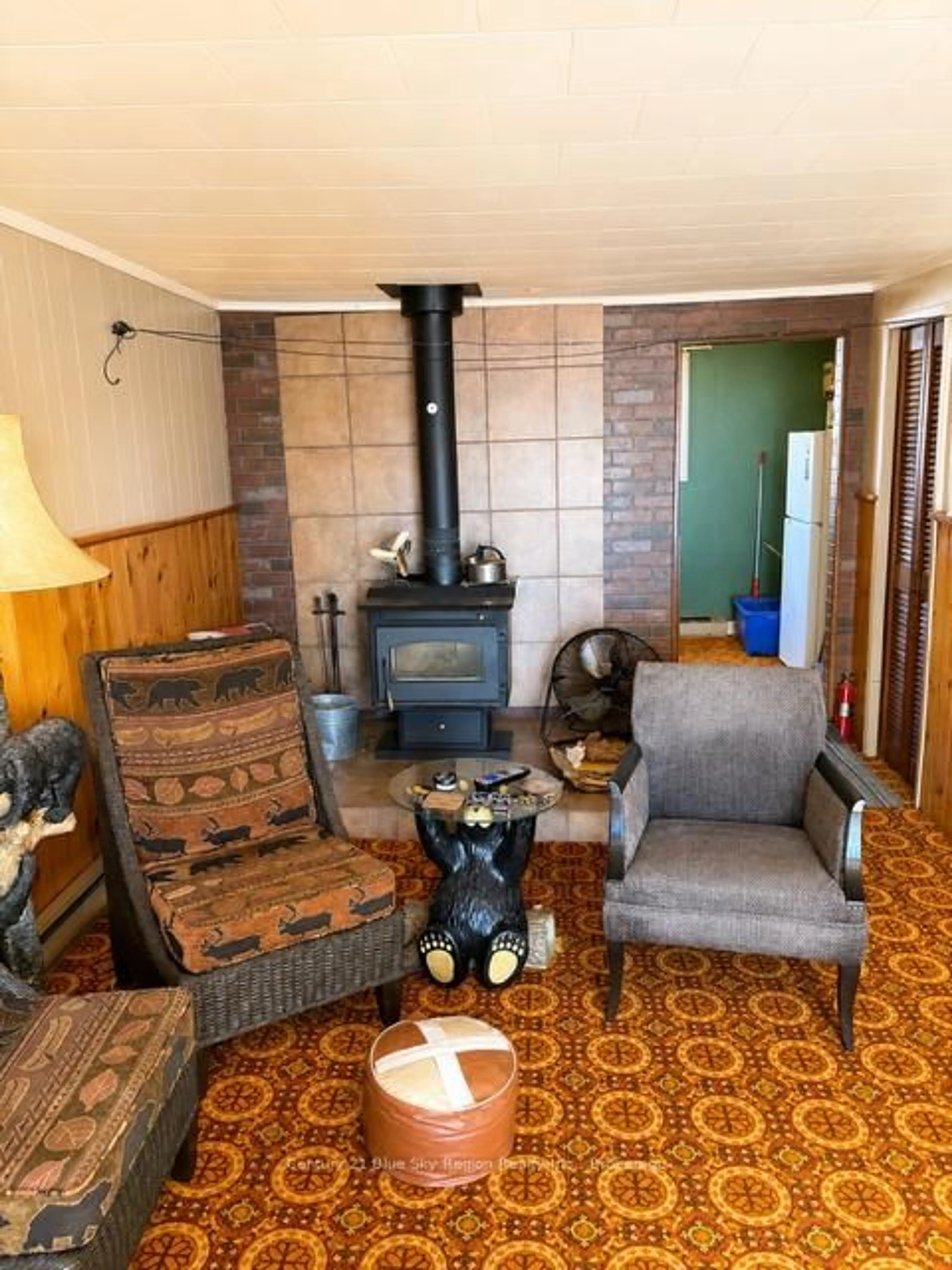 Living room with furniture, unknown for 7408 Highway 11, Temagami Ontario P0H 2H0