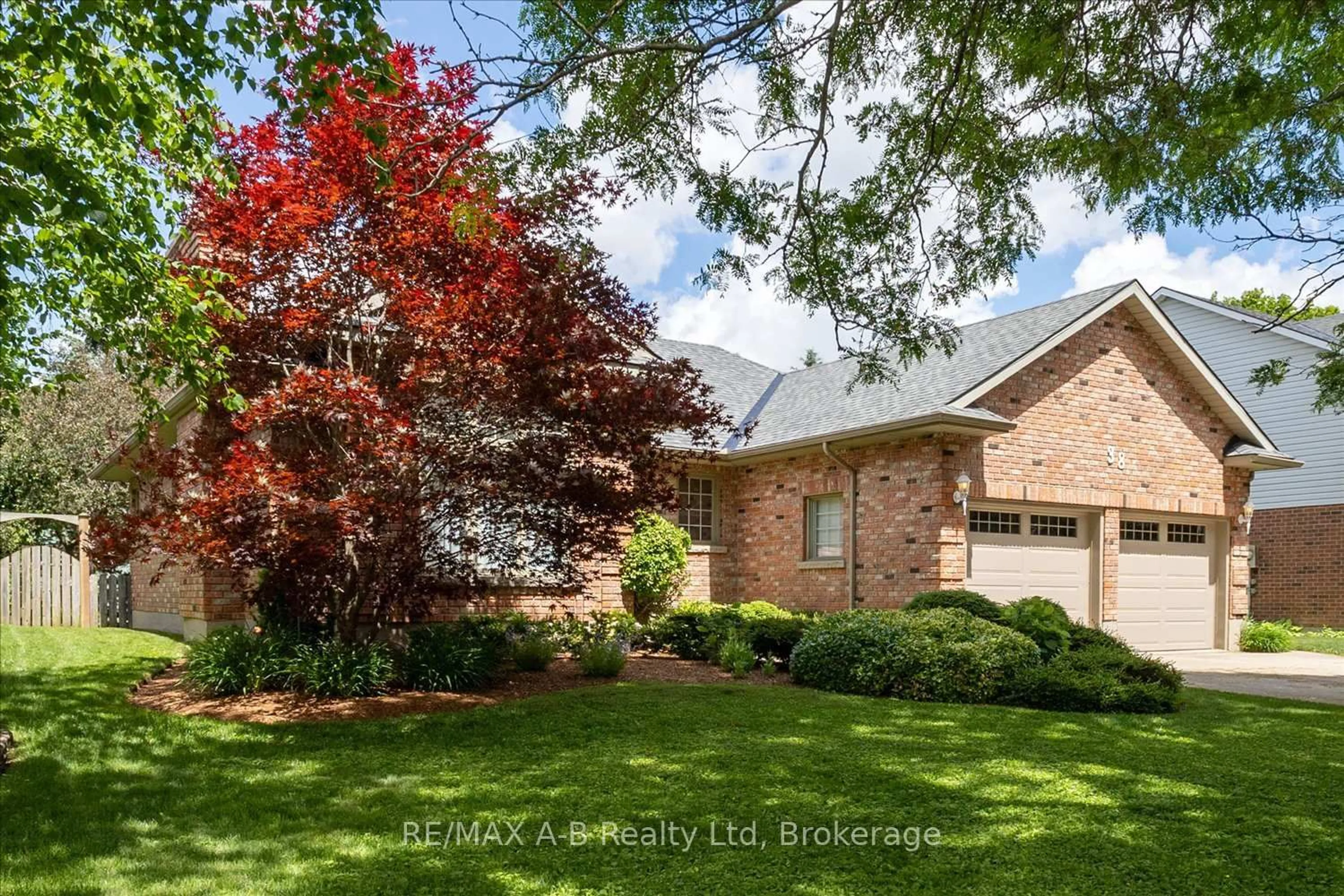 Home with brick exterior material, street for 38 Murray Hill Rd, Stratford Ontario N5A 7J8