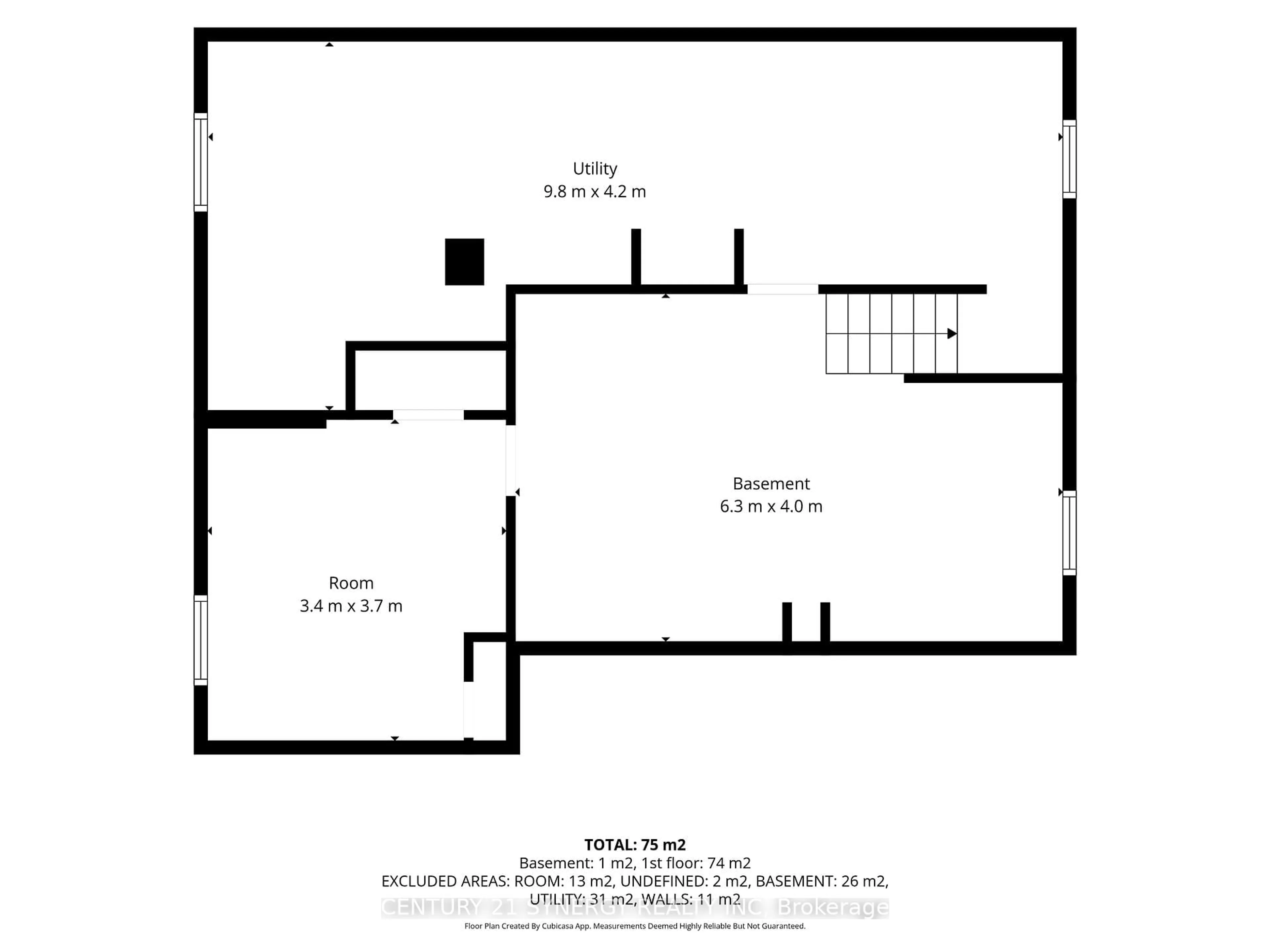 Floor plan for 76 Bridge St, Arnprior Ontario K7S 2E6