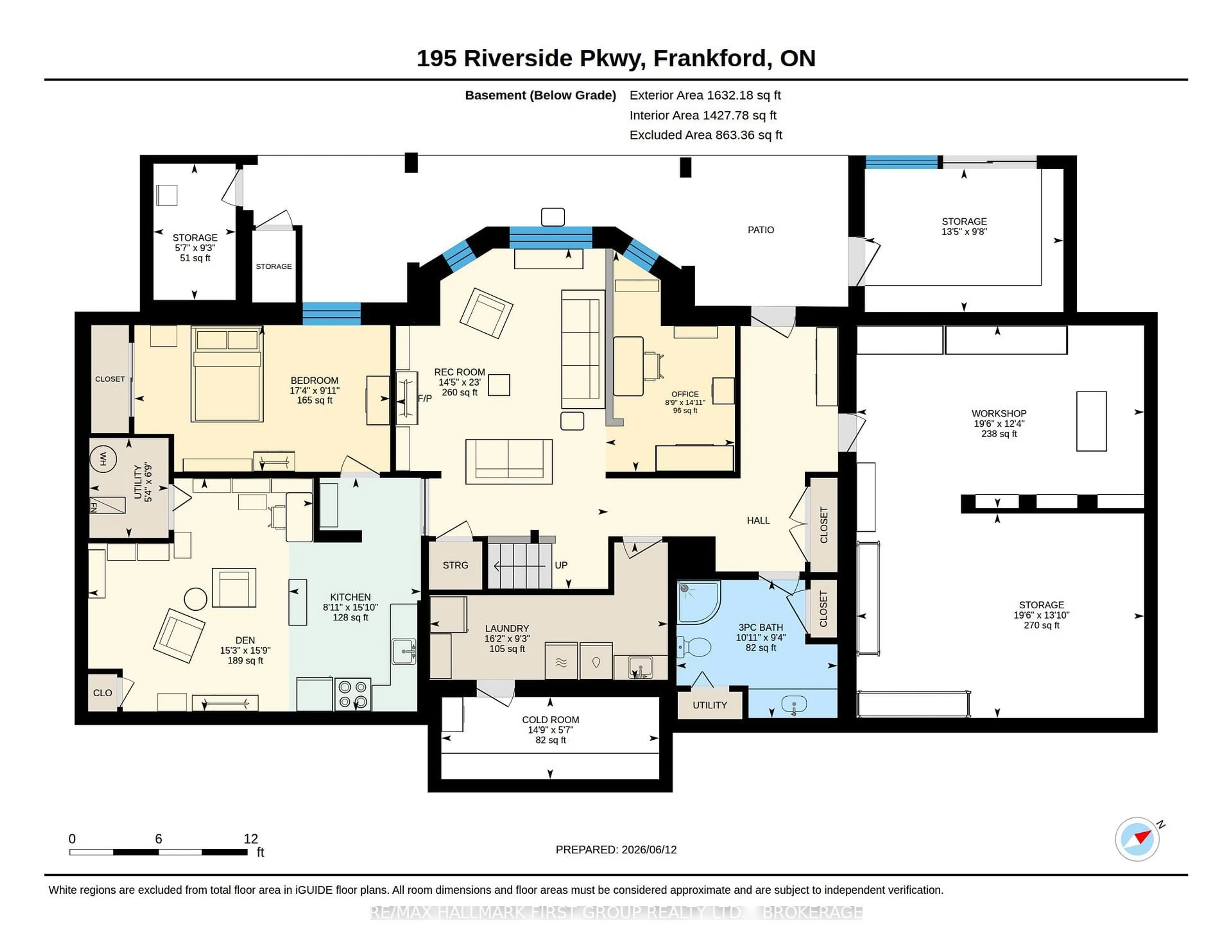 Floor plan for 195 Riverside Pkwy, Hastings Ontario K0K 2C0