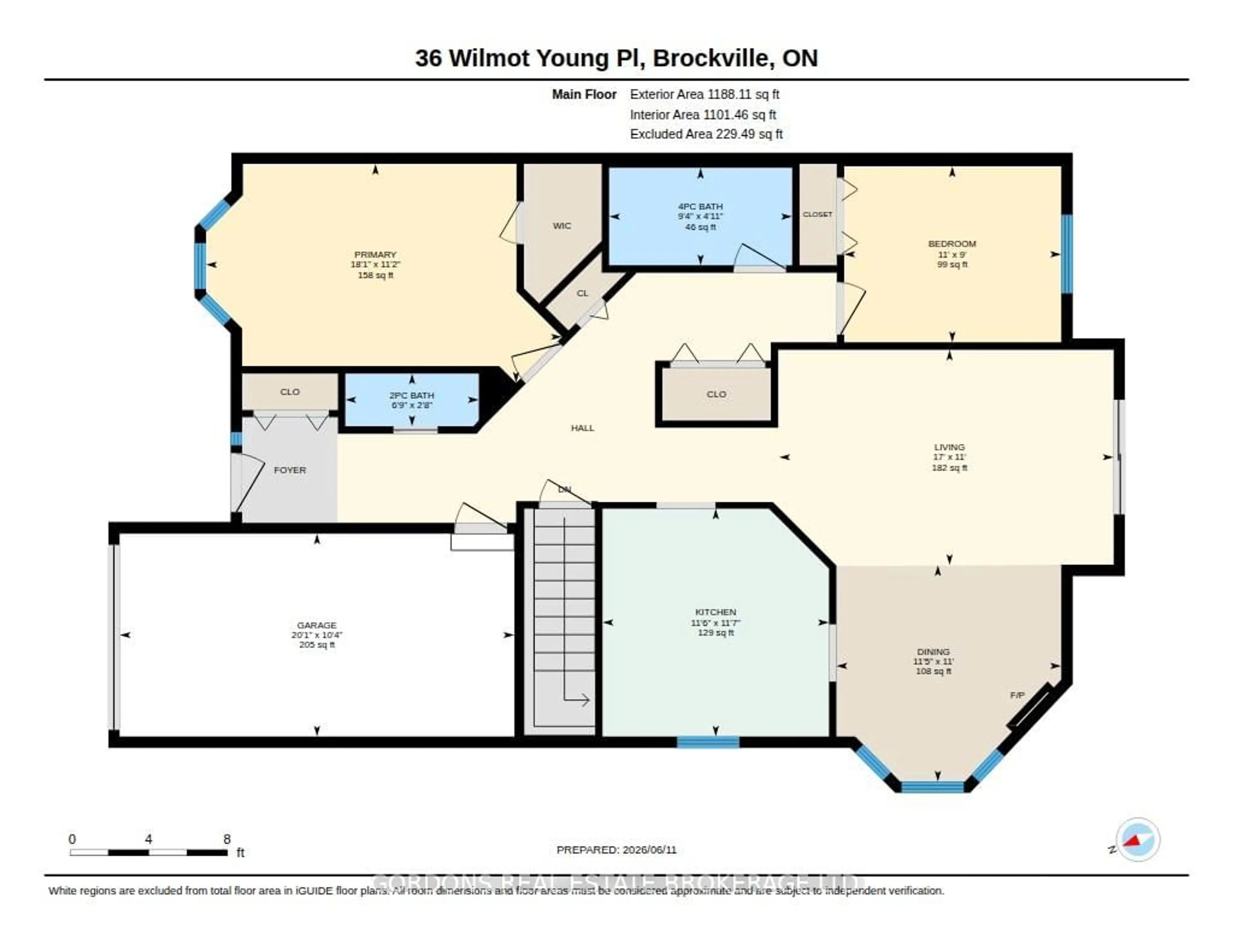 Floor plan for 36 Wilmot Young Pl, Brockville Ontario K6V 7H3