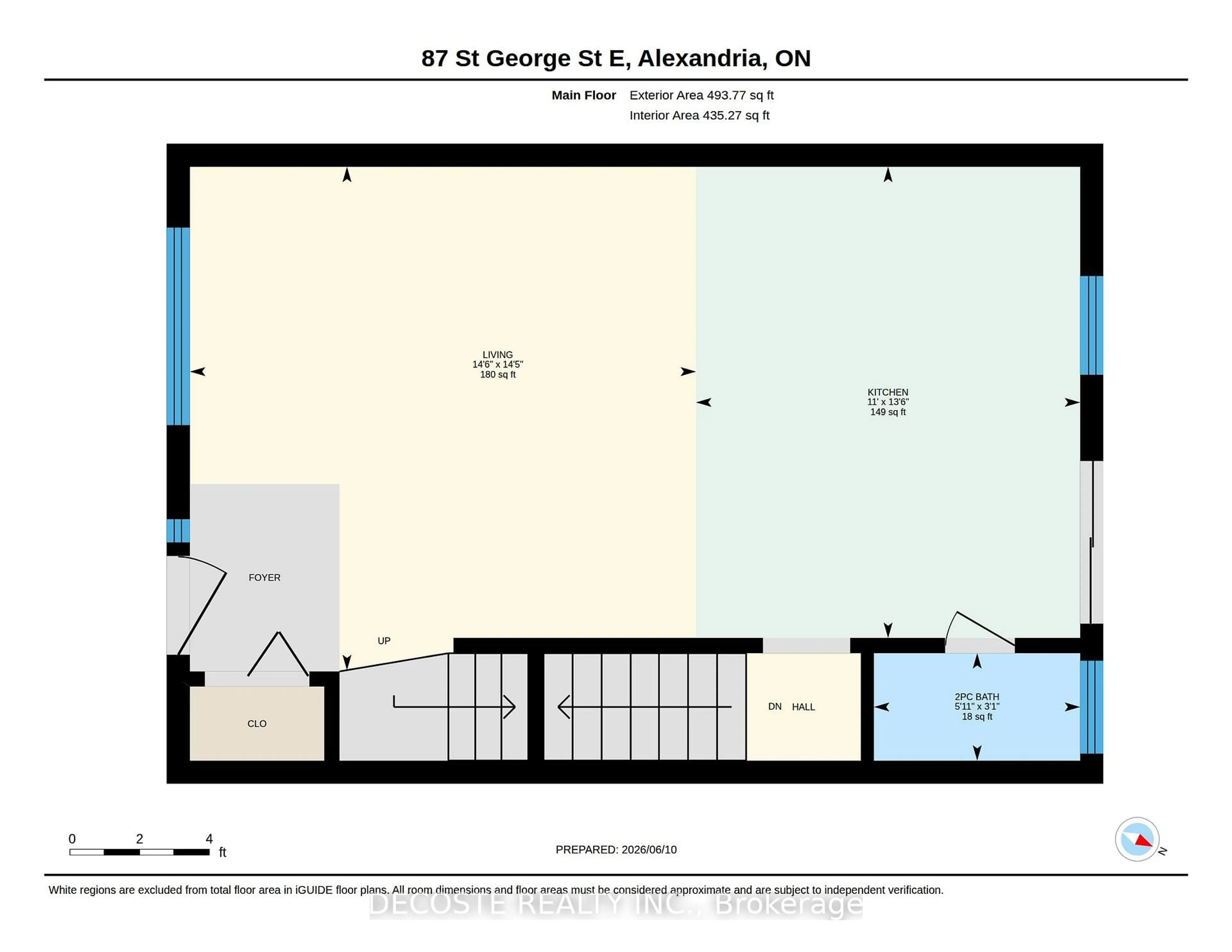 Floor plan for 87 St George St, North Glengarry Ontario K0C 1A0