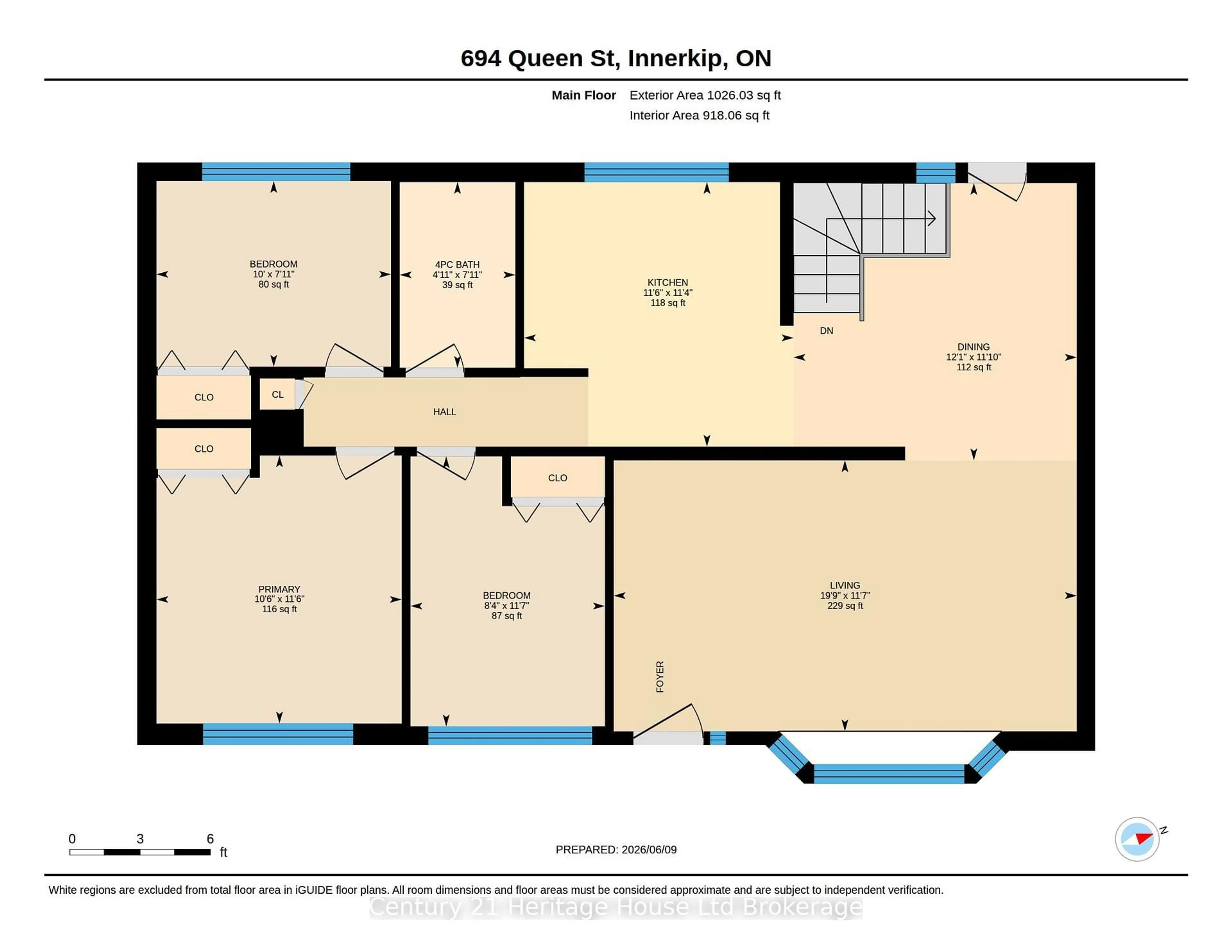 Floor plan for 694 Queen St, East Zorra-Tavistock Ontario N0J 1M0