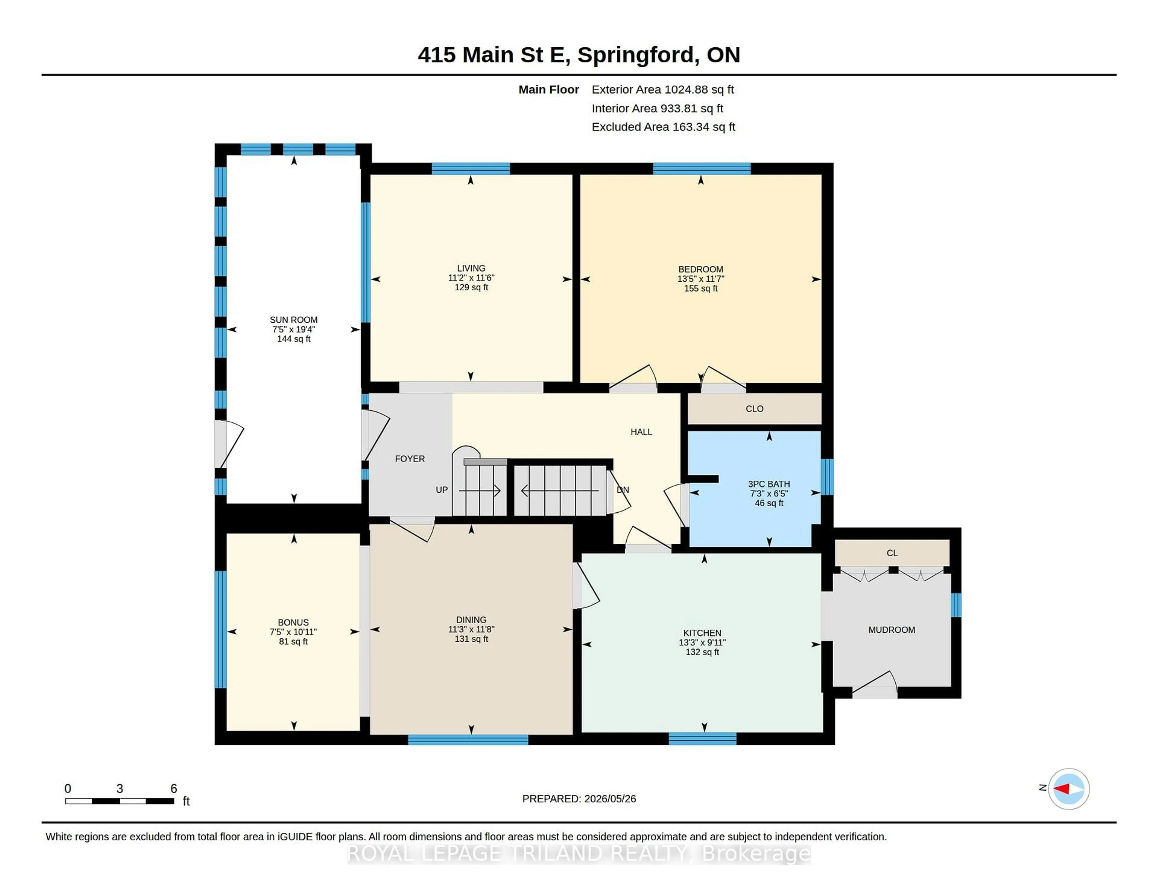 Floor plan for 415 Main St, Norwich Ontario N0J 1X0
