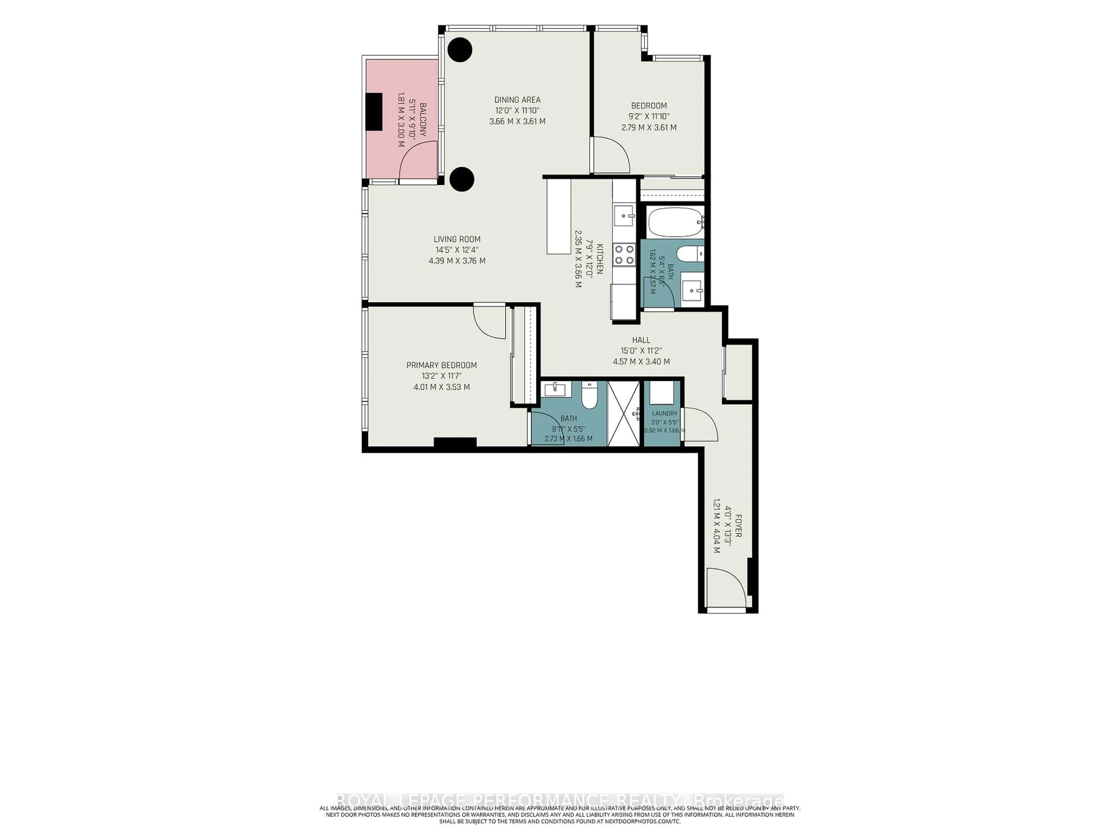 Floor plan for 88 Richmond Rd #412, Ottawa Ontario K1Z 0B1