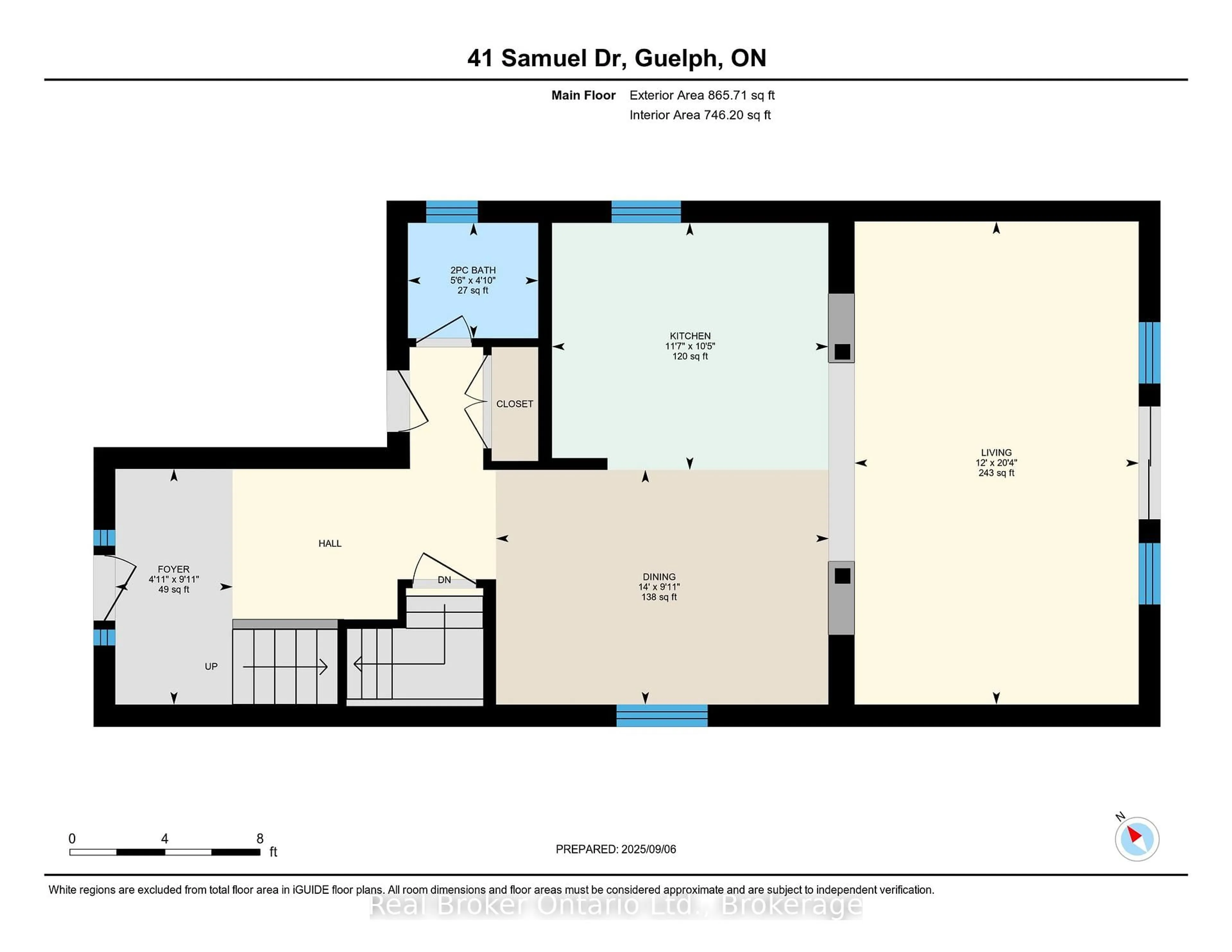 Floor plan for 41 Samuel Dr, Guelph Ontario N1L 0K1