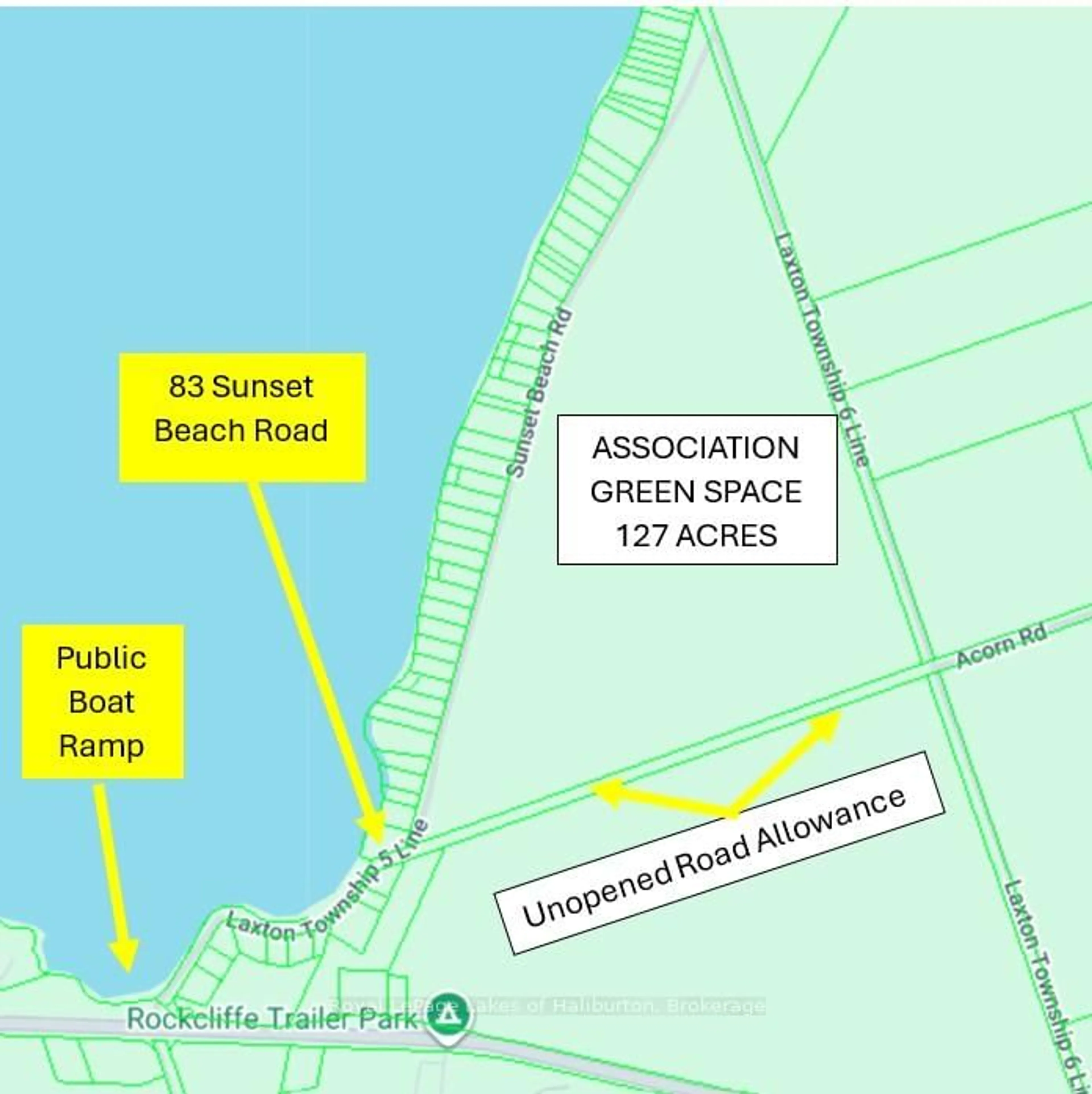 Picture of a map for 83 Sunset Beach Rd, Kawartha Lakes Ontario K0M 2B0
