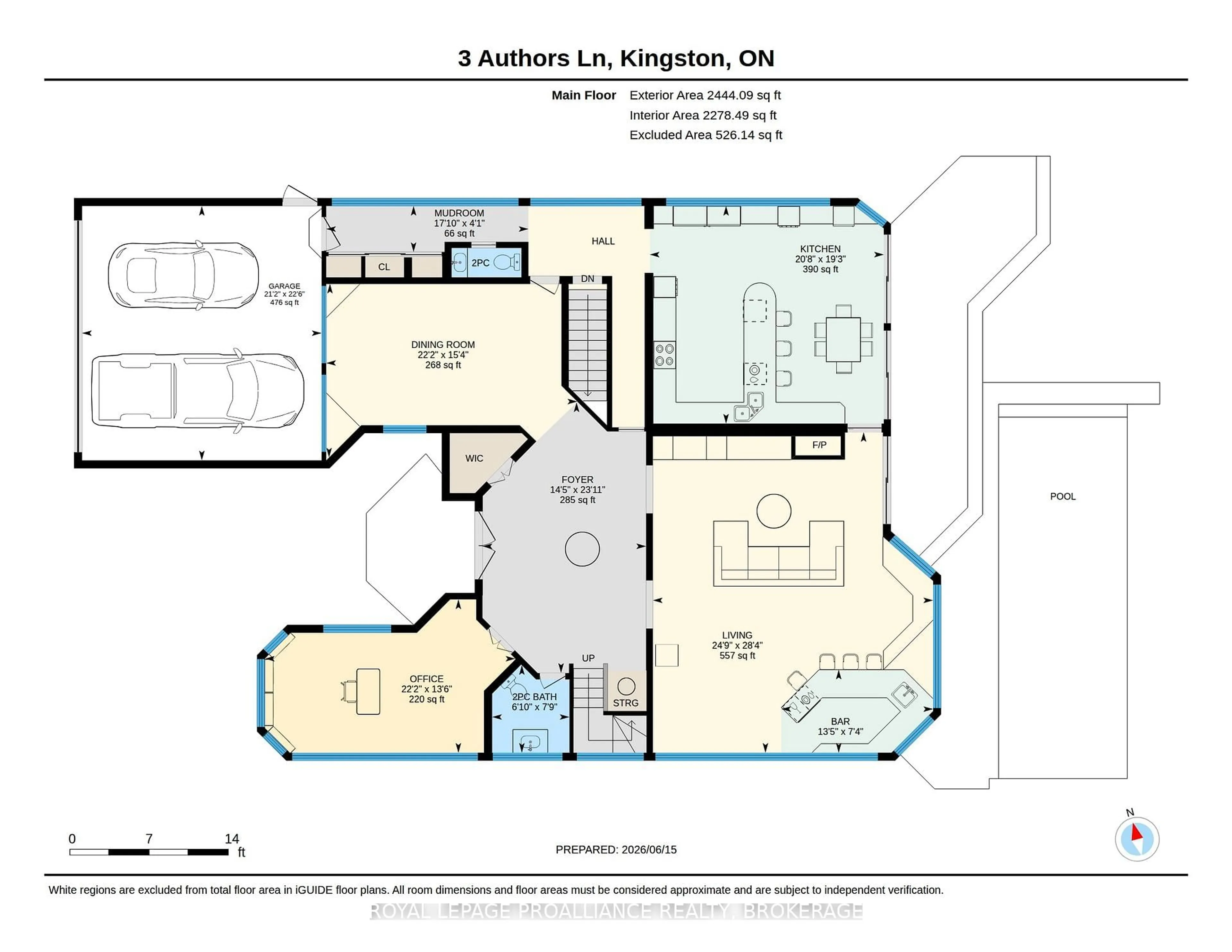 Floor plan for 3 Authors Lane, Kingston Ontario K7M 7W7