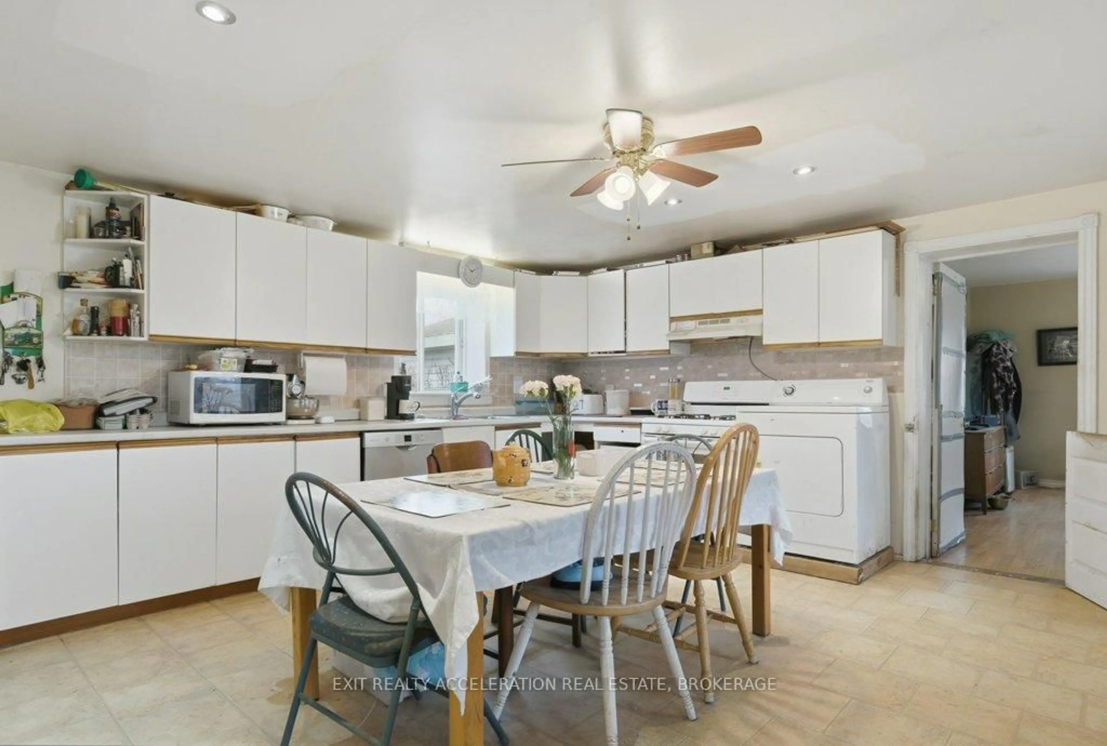 Open concept kitchen, ceramic/tile floor for 147 Cooks Rd, Greater Napanee Ontario K0K 2W0