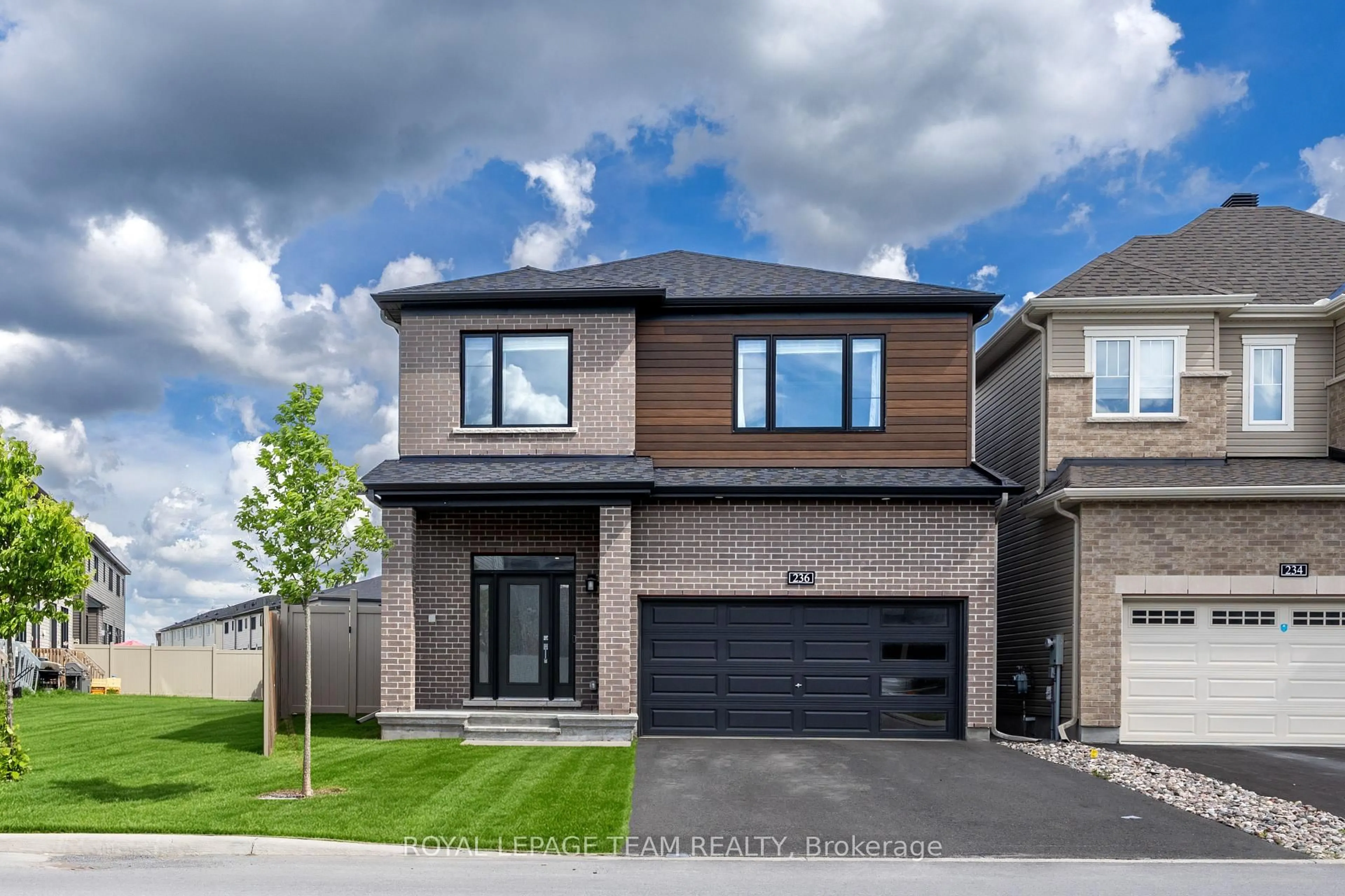 Home with brick exterior material, street for 236 Calvington Ave, Kanata Ontario K2T 0P9