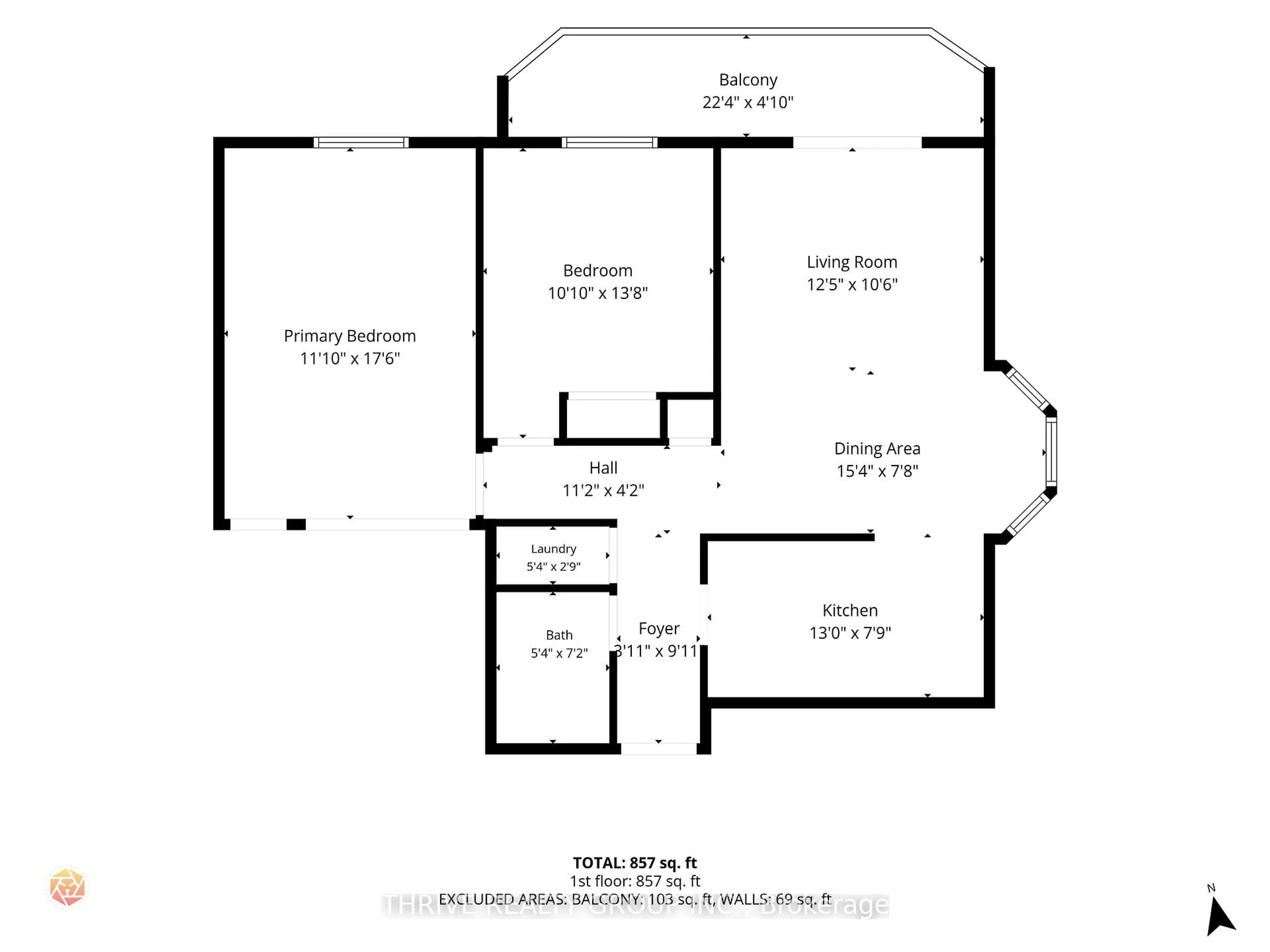 Floor plan for 75 Huxley St #401, London South Ontario N6J 4W7