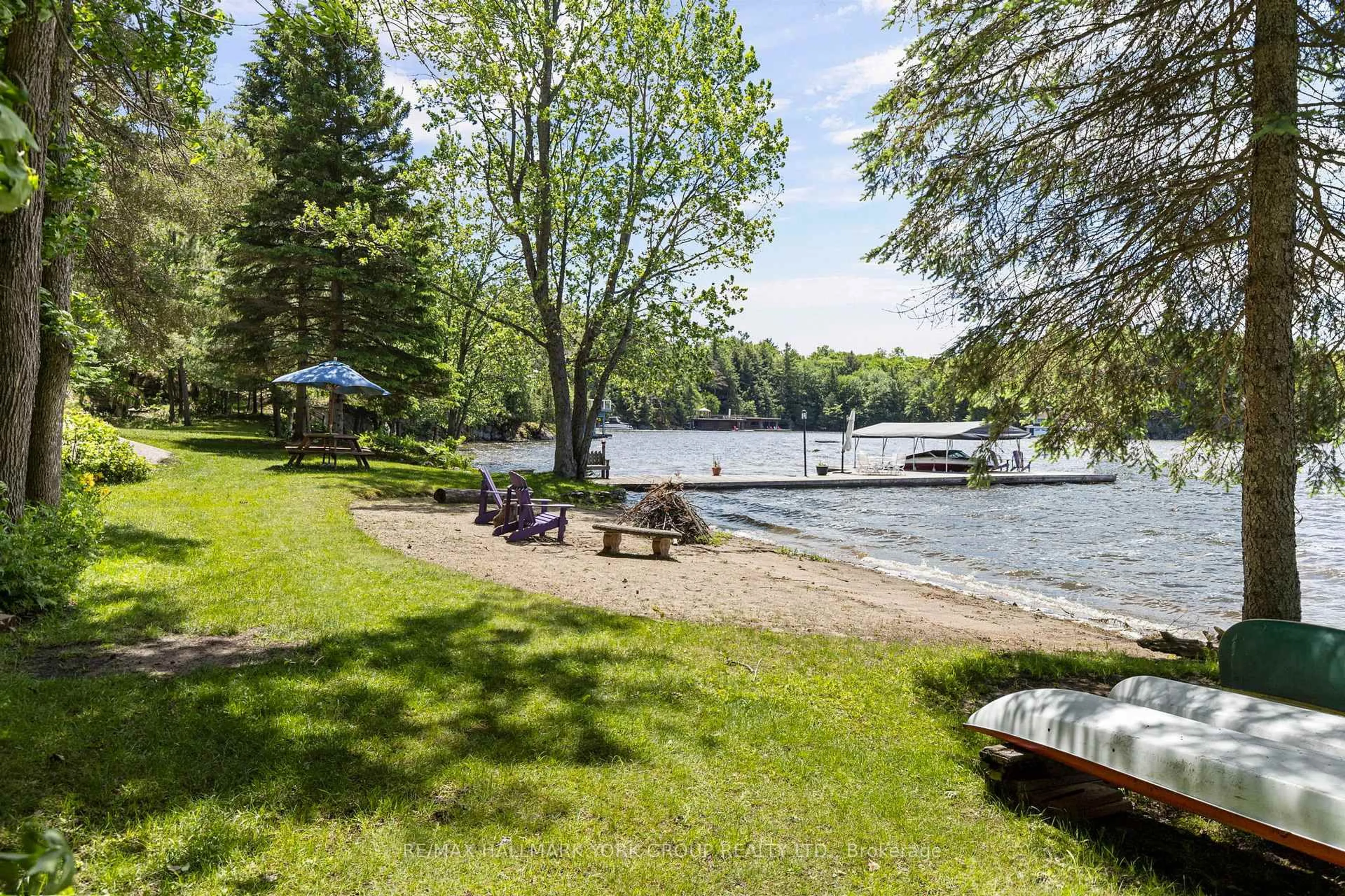 Patio, water/lake/river/ocean view for 1291 Brackenrig Rd, Muskoka Lakes Ontario P0B 1J0