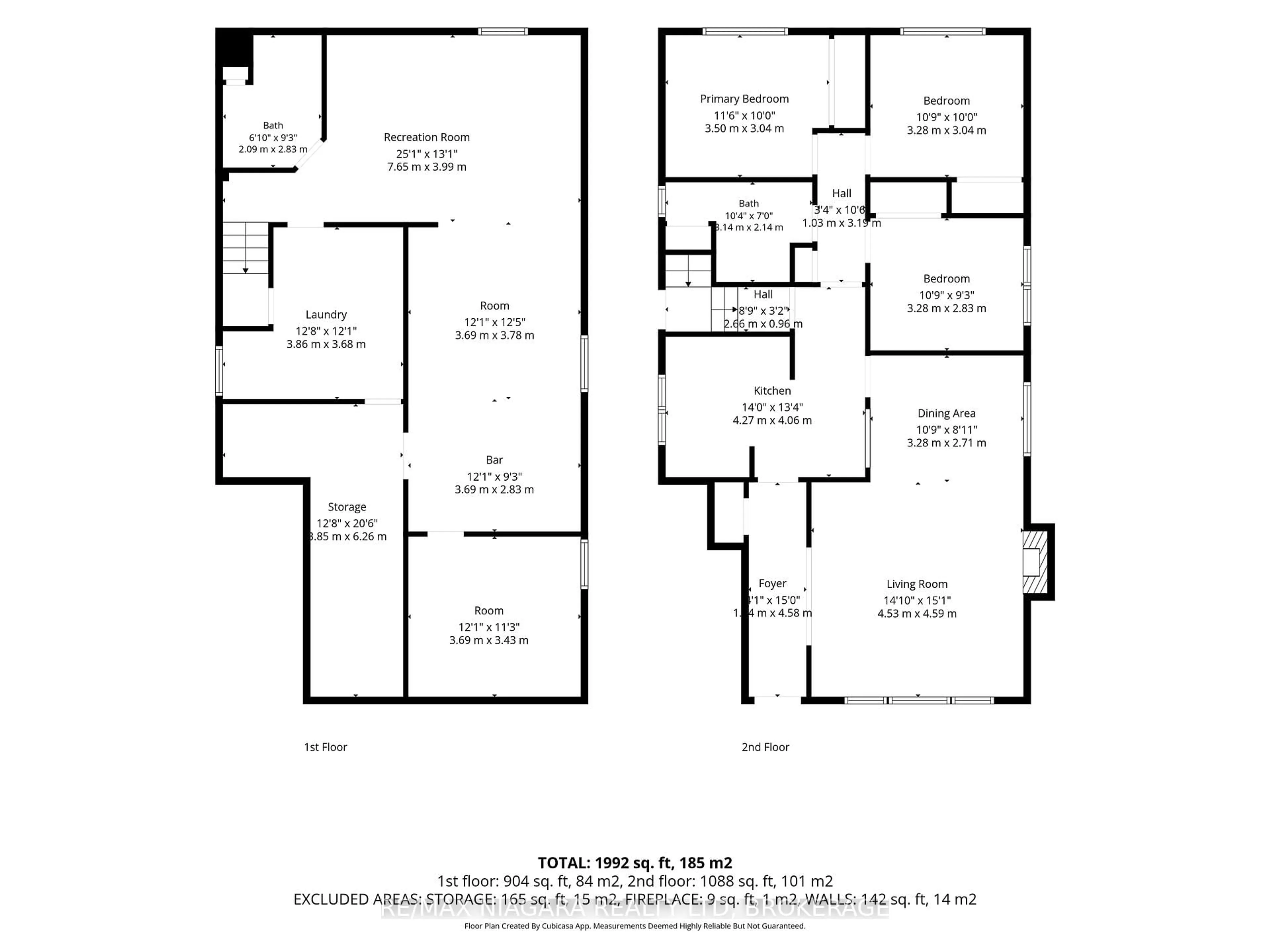 Floor plan for 6579 Crawford St, Niagara Falls Ontario L2E 5Z3