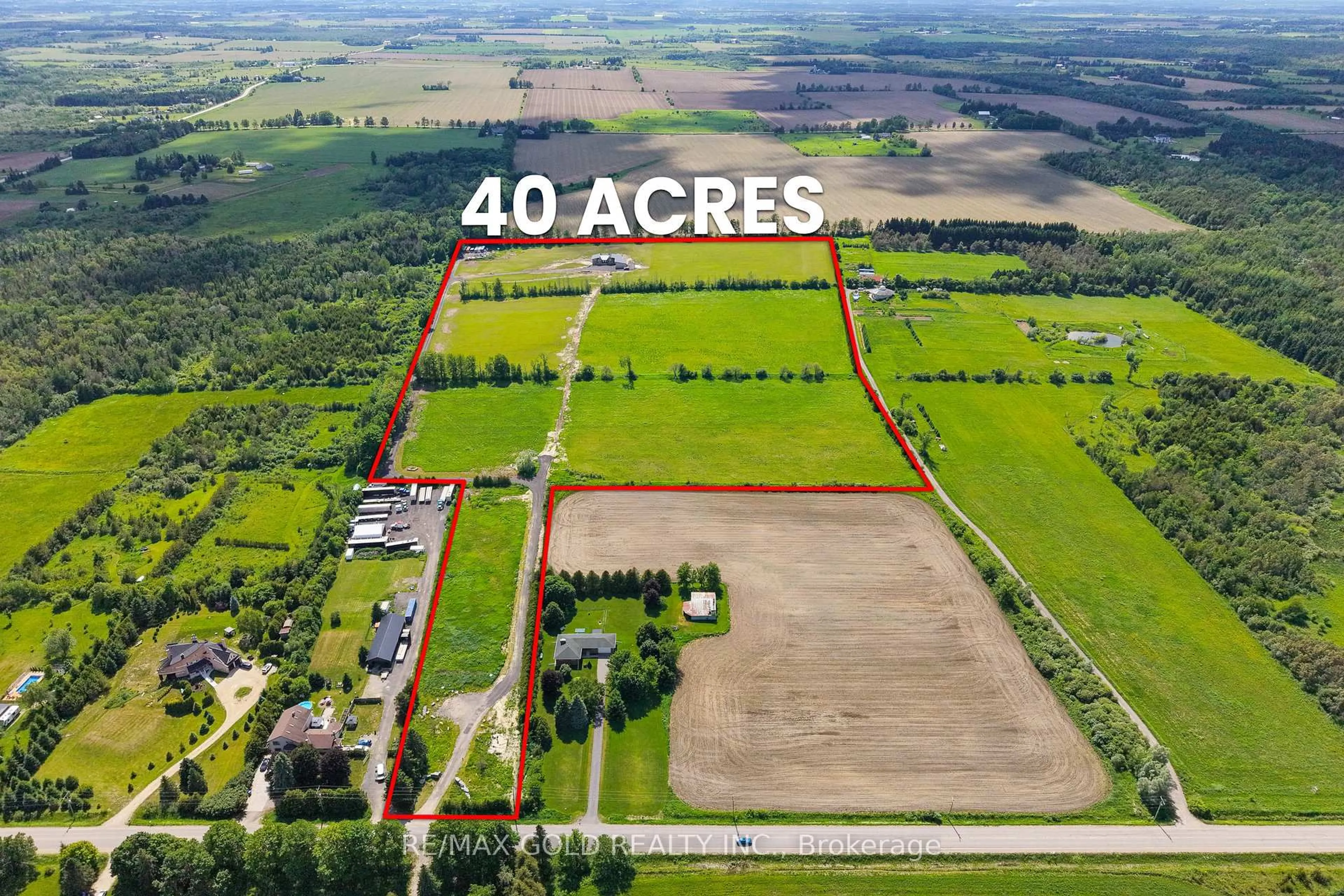 A pic from outside/outdoor area/front of a property/back of a property/a pic from drone, street for 554068 Mono Amaranth Townline, Amaranth Ontario L9W 0T1