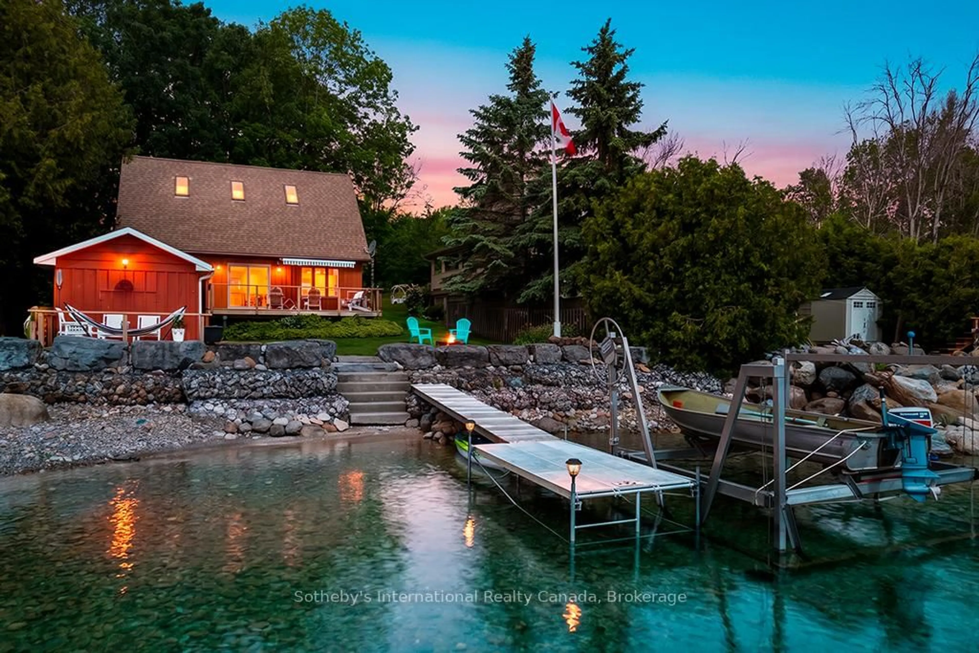 Patio, water/lake/river/ocean view for 259 Cedar Ave, Meaford Ontario N4L 1W5