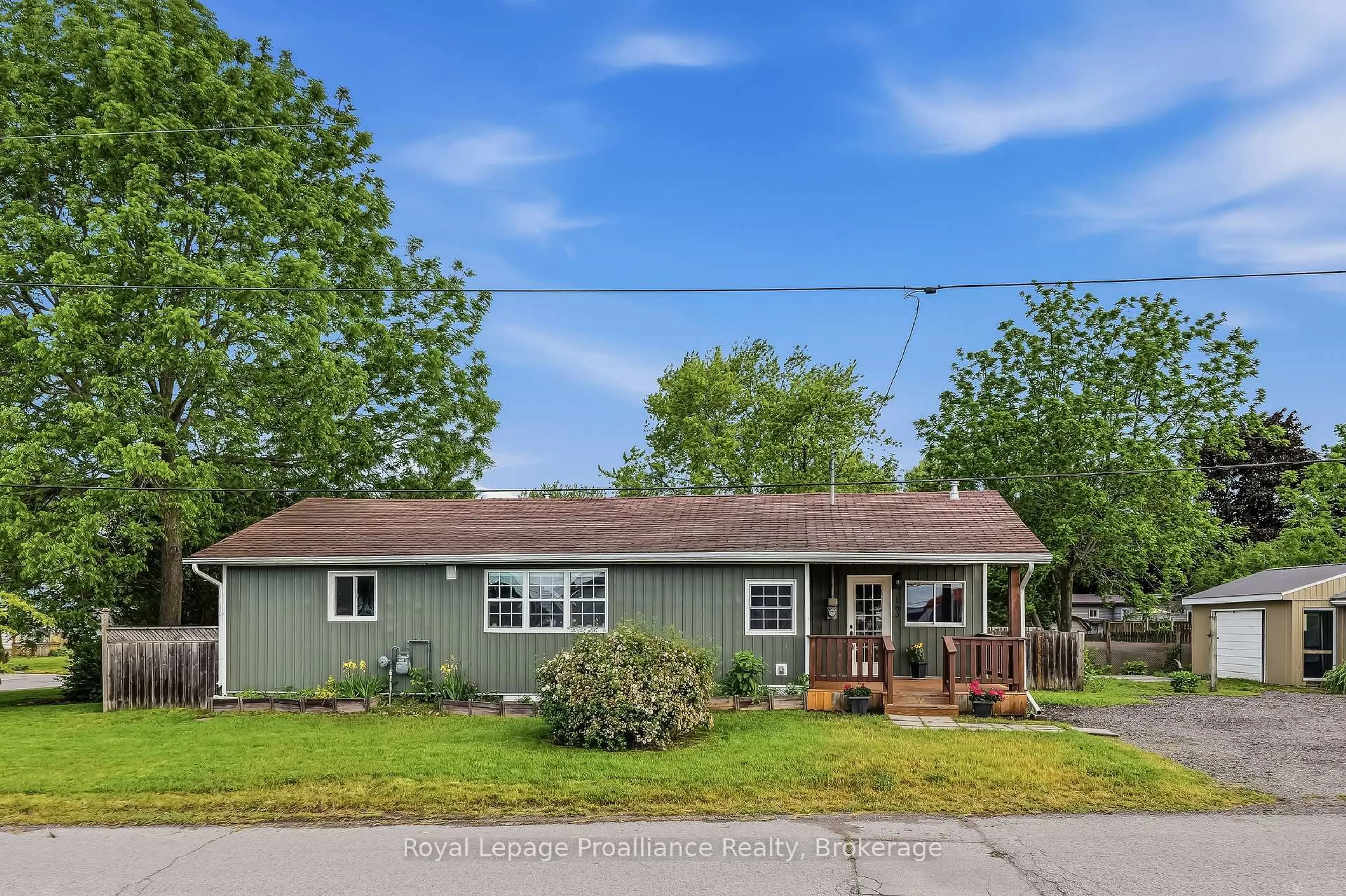Home with vinyl exterior material, street for 163 Baldwin St, Brighton Ontario K0K 1H0
