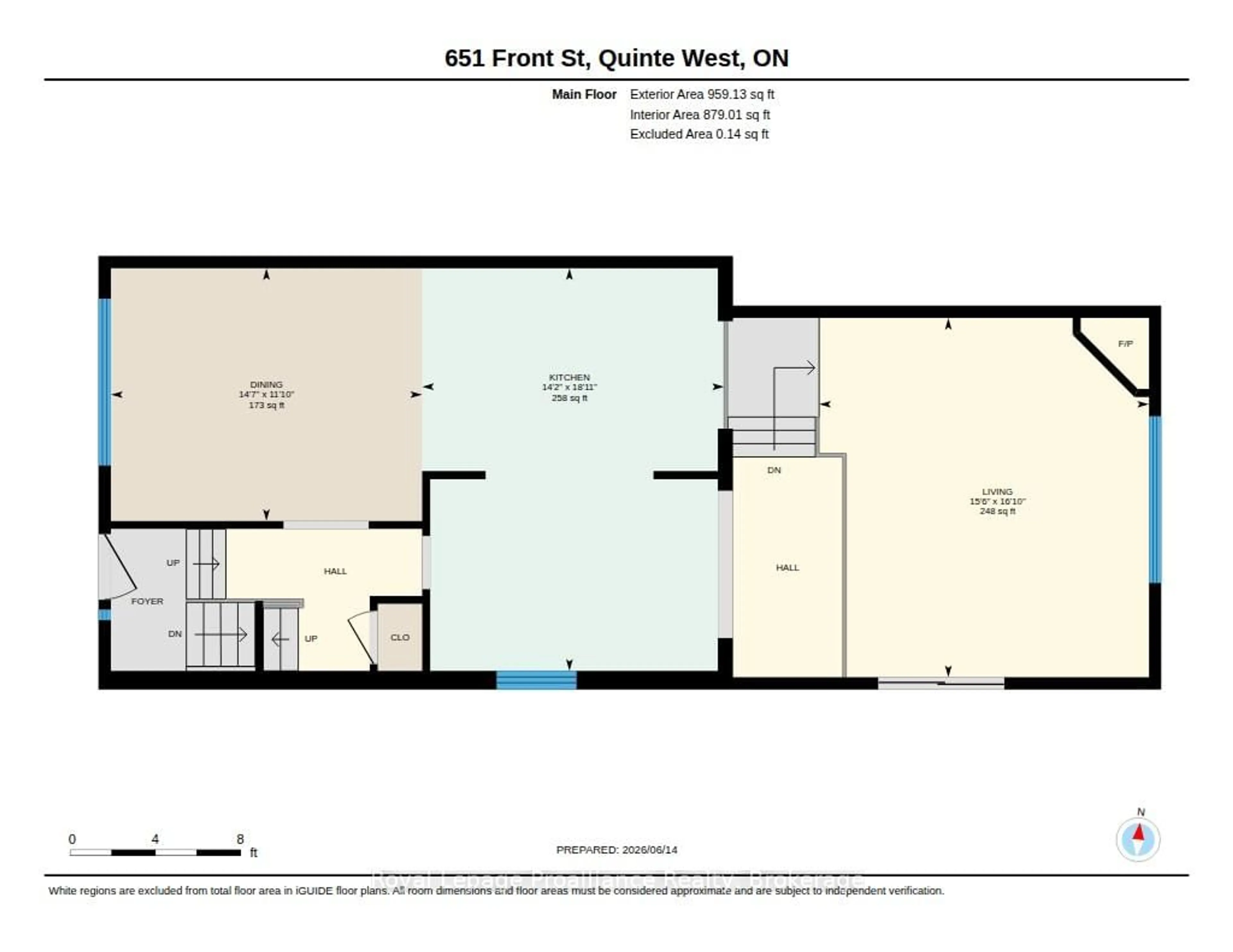 Floor plan for 651 Front St, Quinte West Ontario K8V 4R9