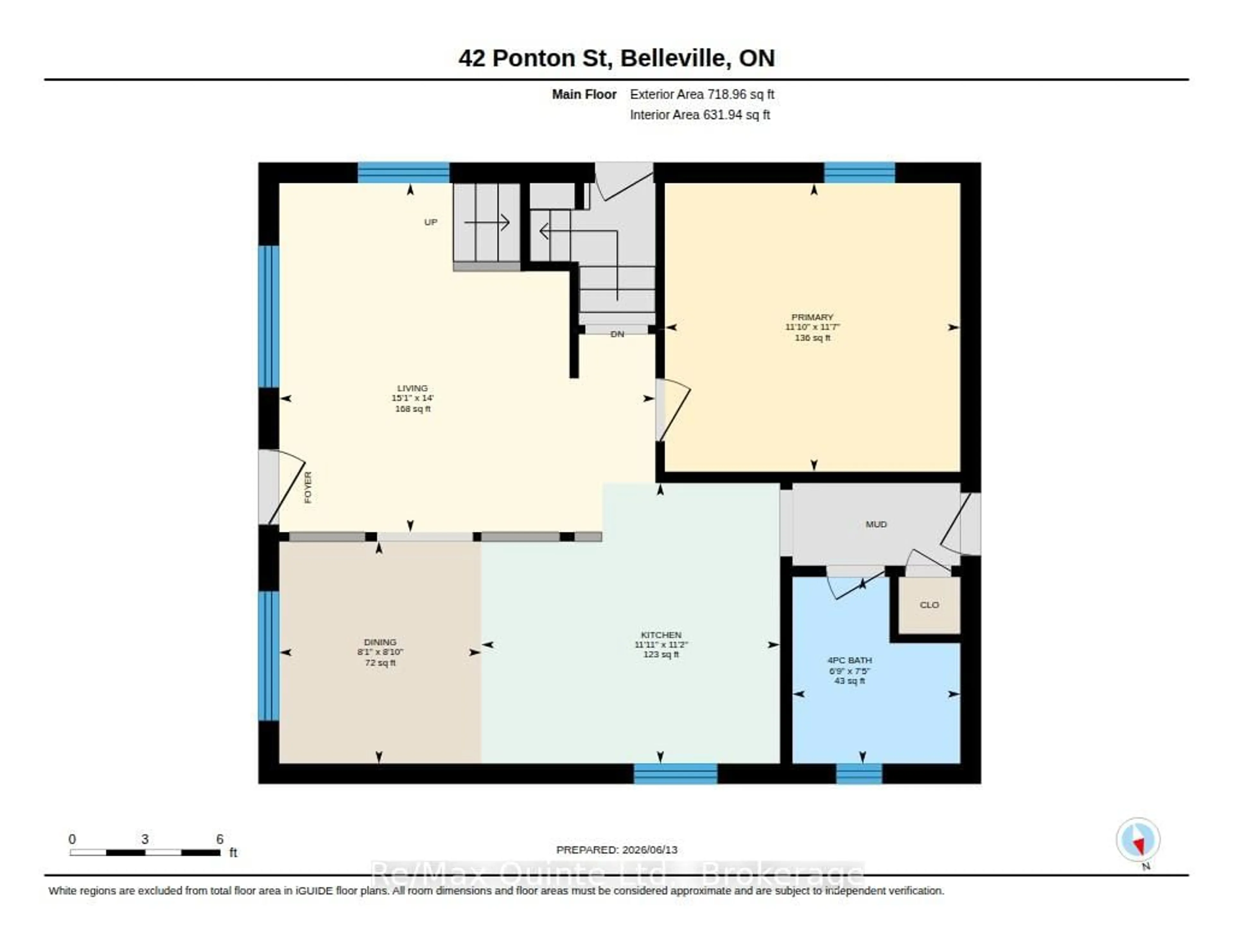 Floor plan for 42 Ponton St, Belleville Ontario K8P 3T6