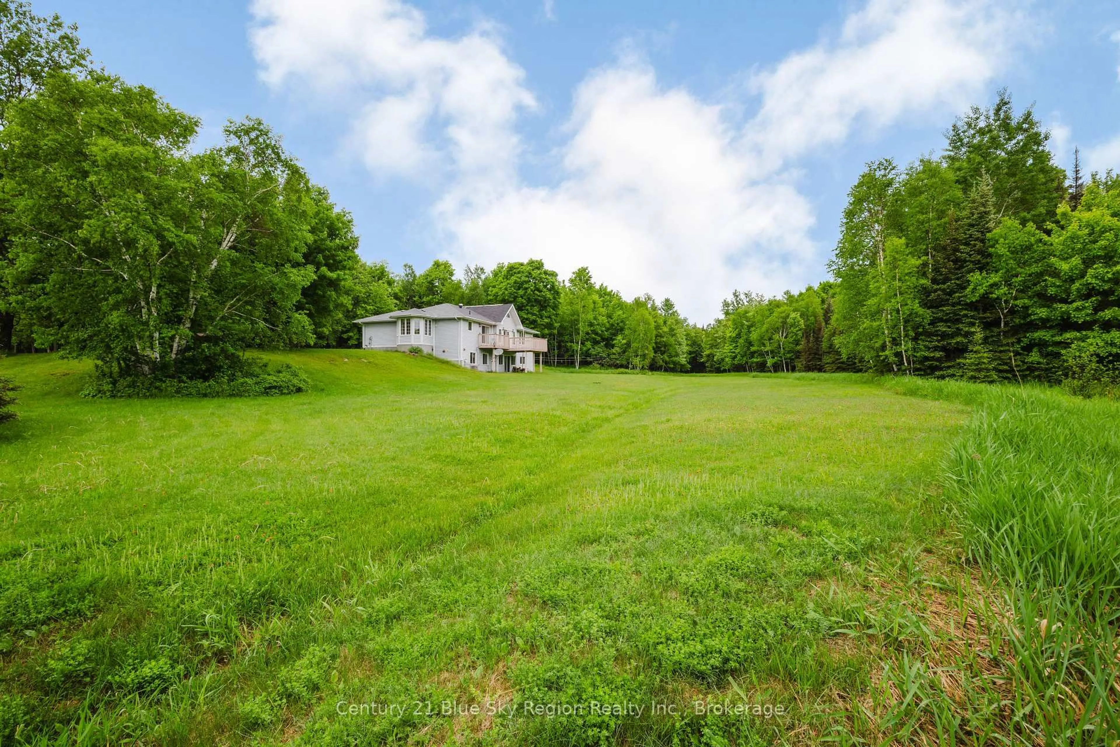 A pic from outside/outdoor area/front of a property/back of a property/a pic from drone, forest/trees view for 69 Waukegan Rd, East Ferris Ontario P0H 1K0