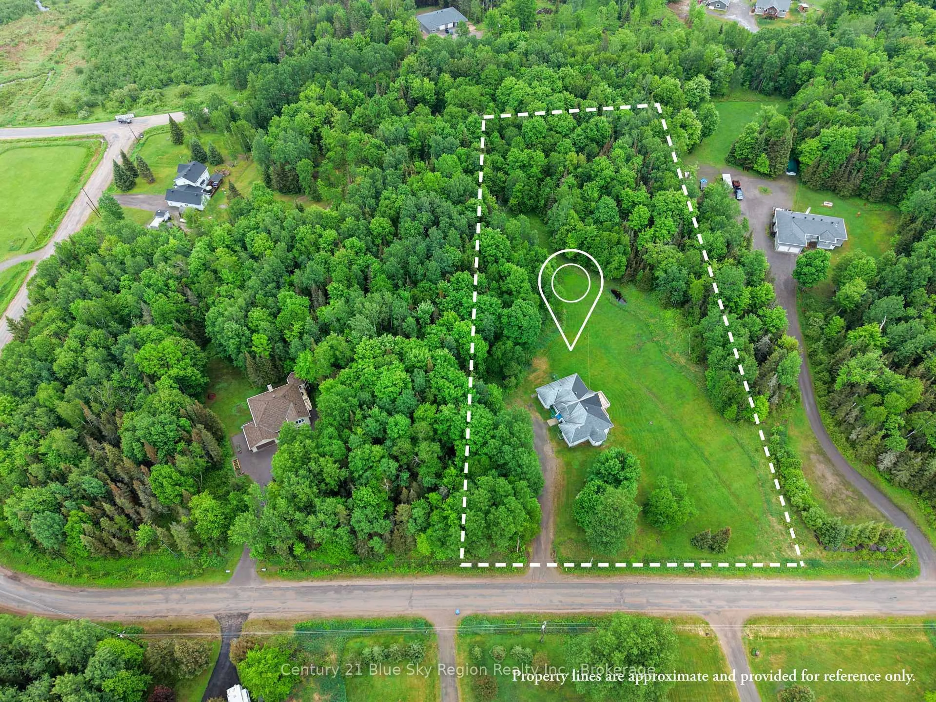 A pic from outside/outdoor area/front of a property/back of a property/a pic from drone, forest/trees view for 69 Waukegan Rd, East Ferris Ontario P0H 1K0