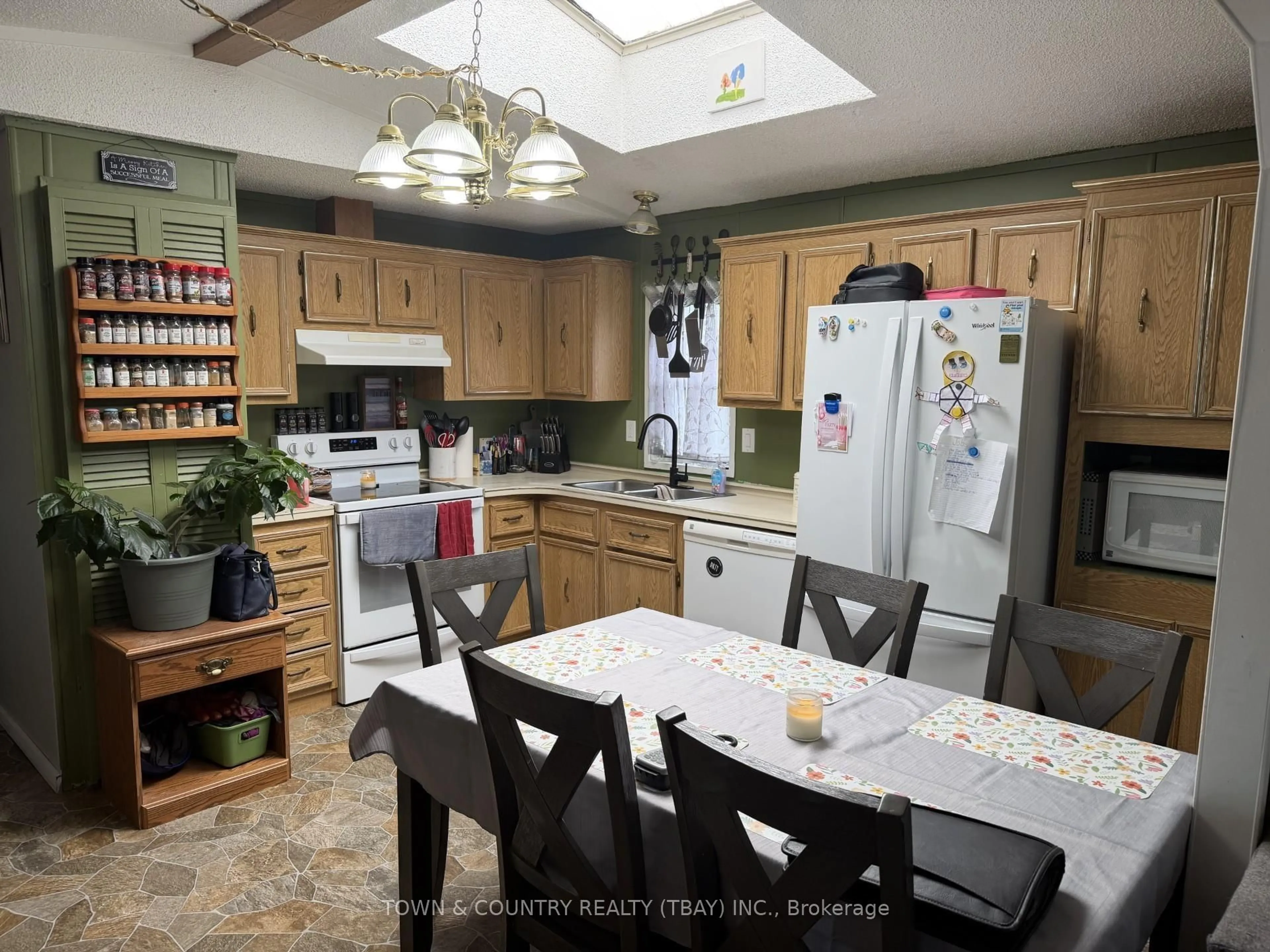 Open concept kitchen, ceramic/tile floor for 29 Silver Spring Rd #64, Thunder Bay Remote Area Ontario P7G 0R7